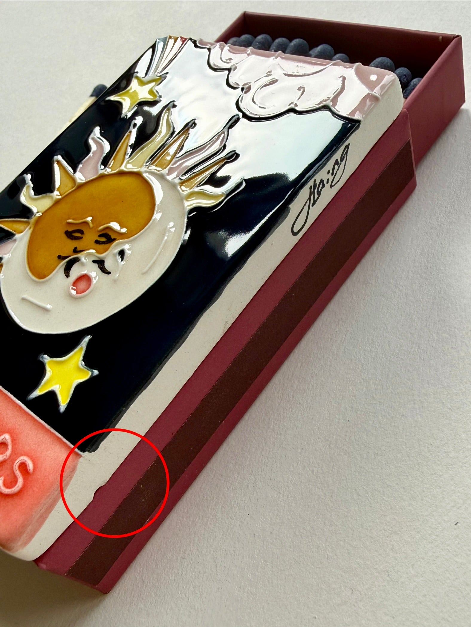 Sample A - The Lovers Ceramic Matchbox