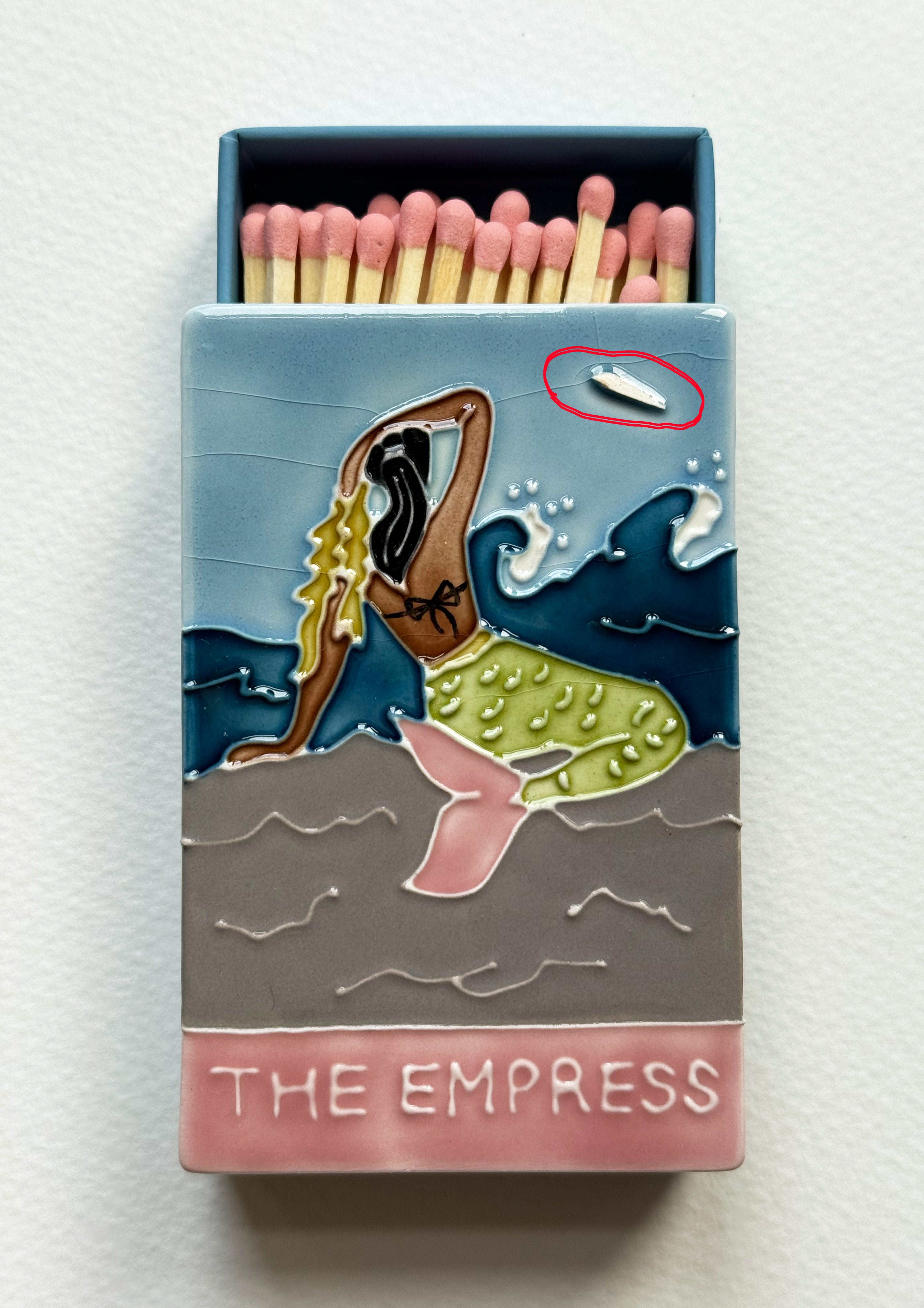 SAMPLE - The Empress Ceramic Matchbox