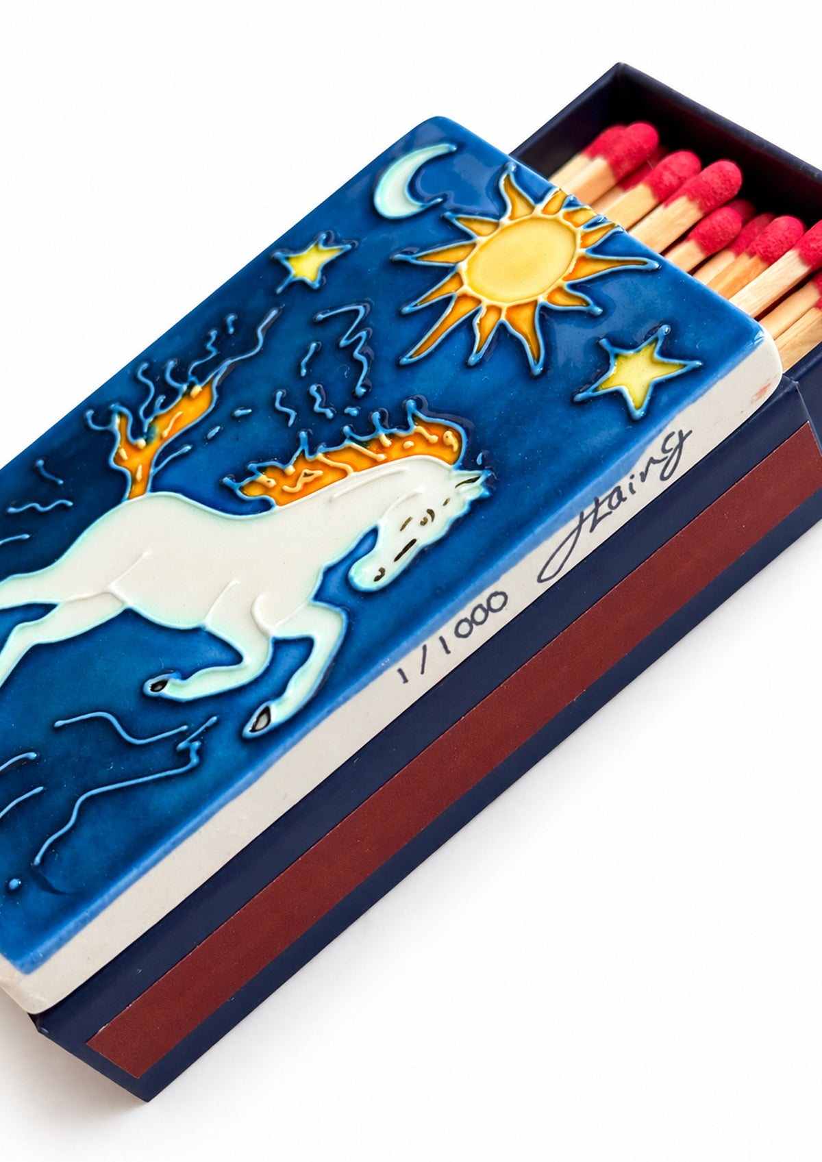 Fire Horse Ceramic Matchbox