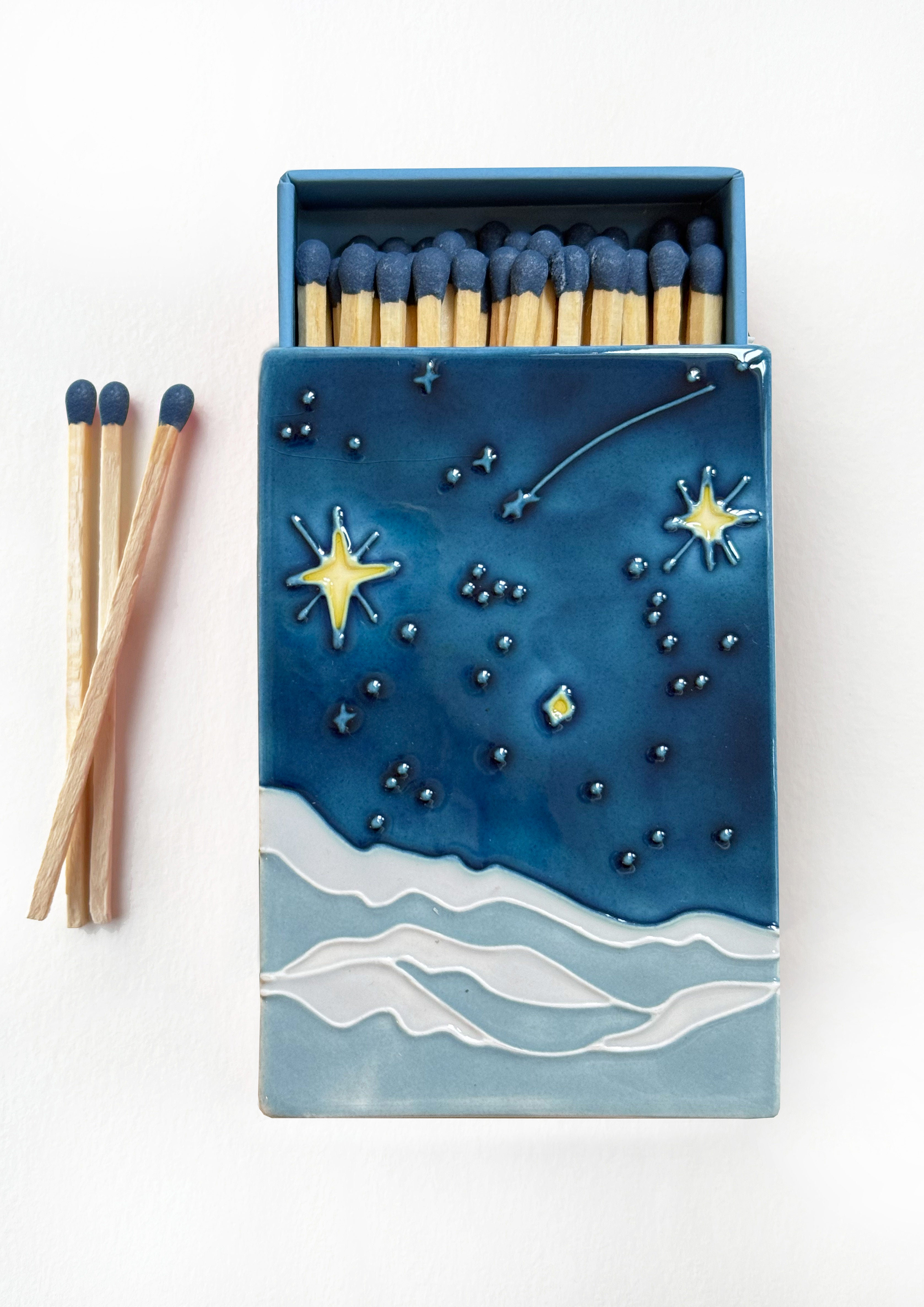 Starry, Starry Night Ceramic Matchbox