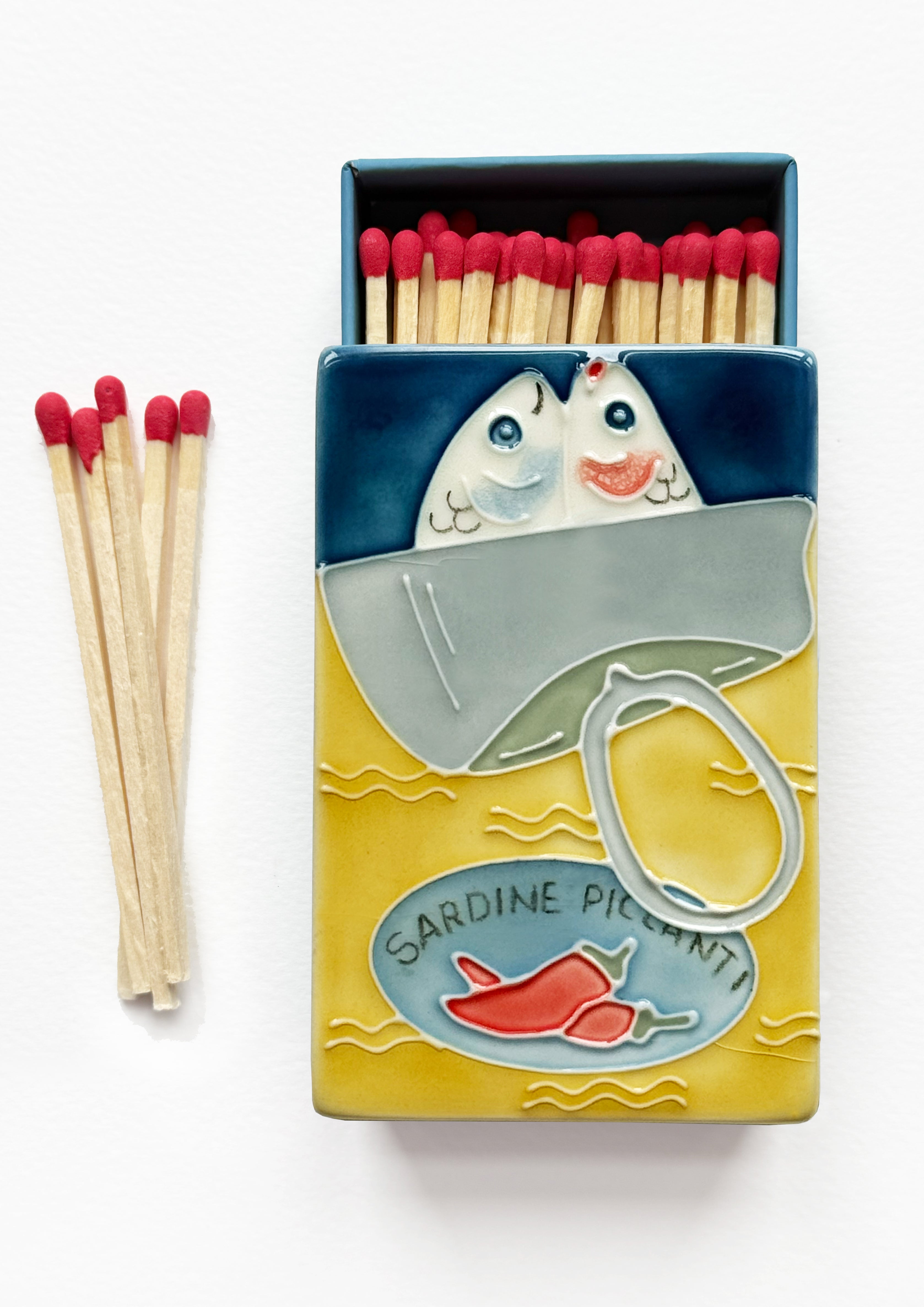 Sardine Piccanti Ceramic Matchbox