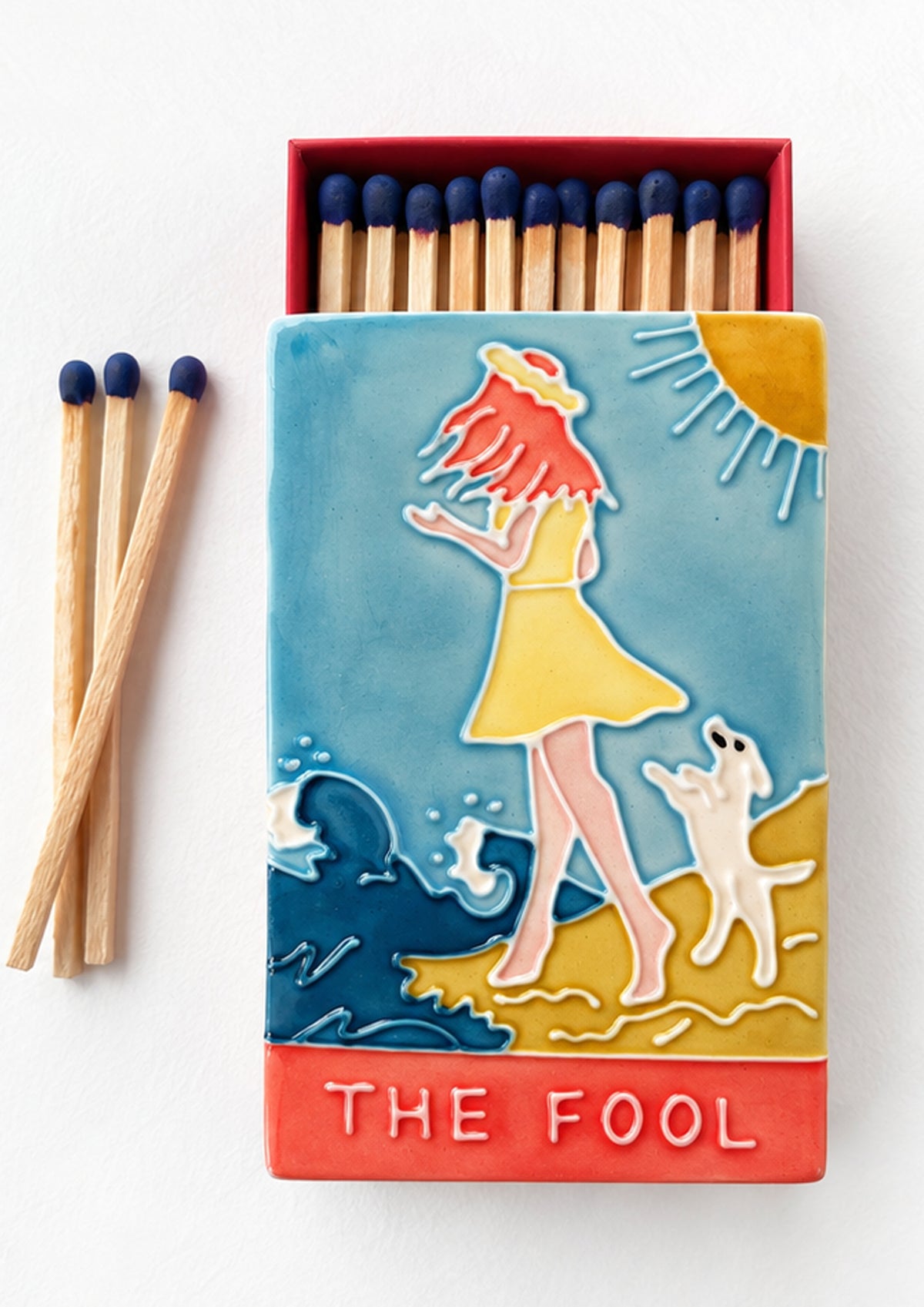 The Fool Ceramic Matchbox