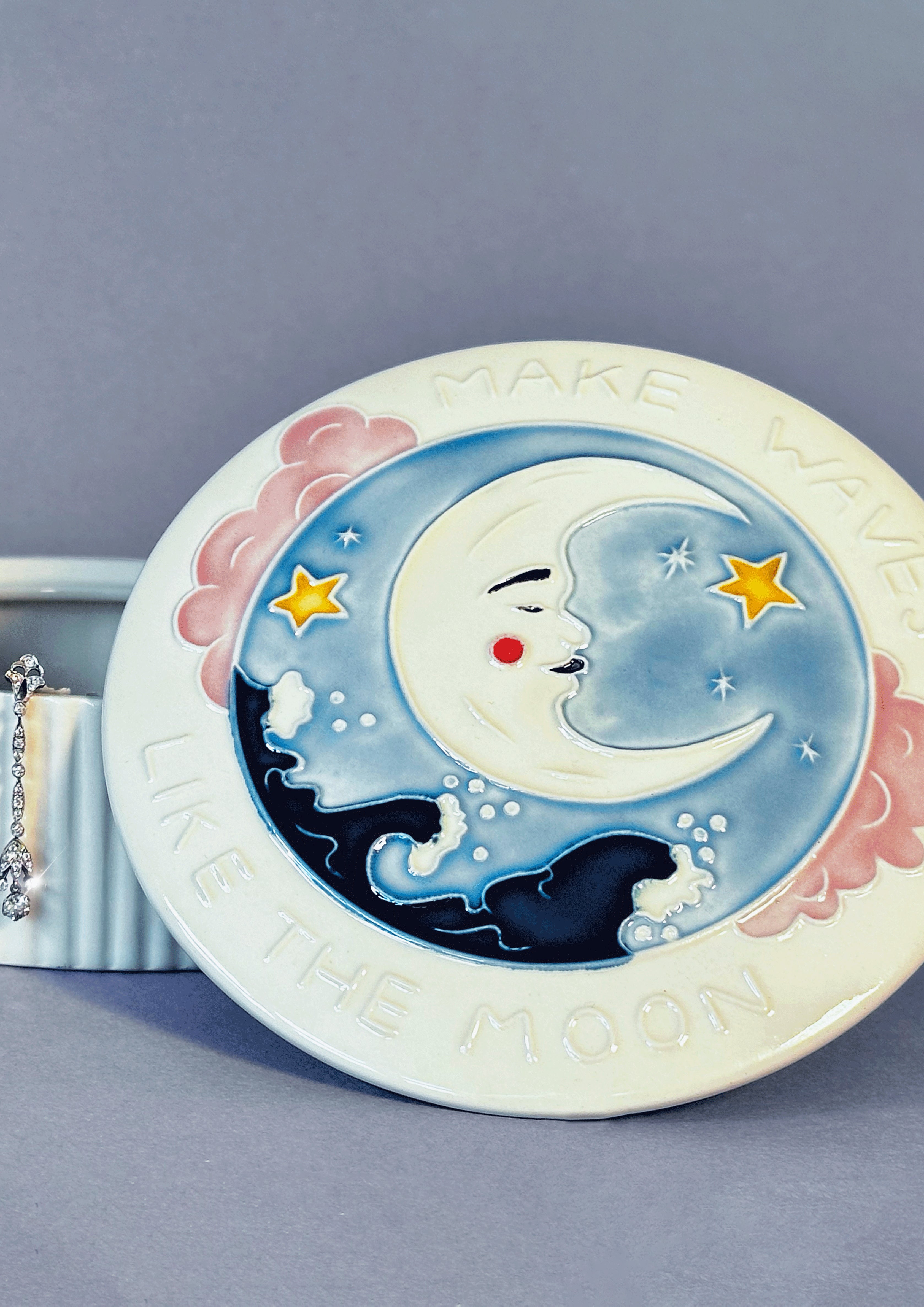 Sample - Large Make Waves Ceramic Treasure Box