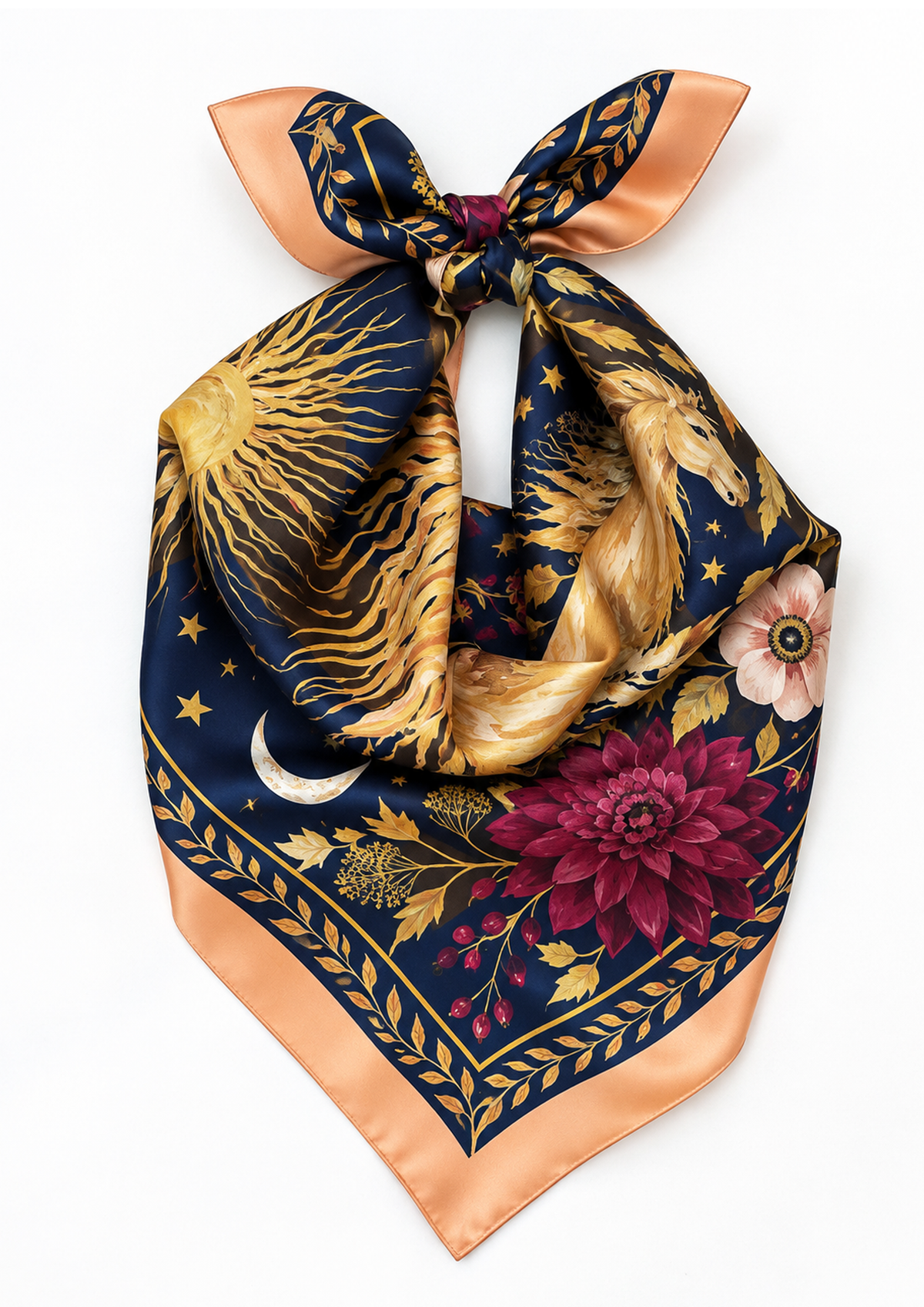 Fire Horse Silk Scarf