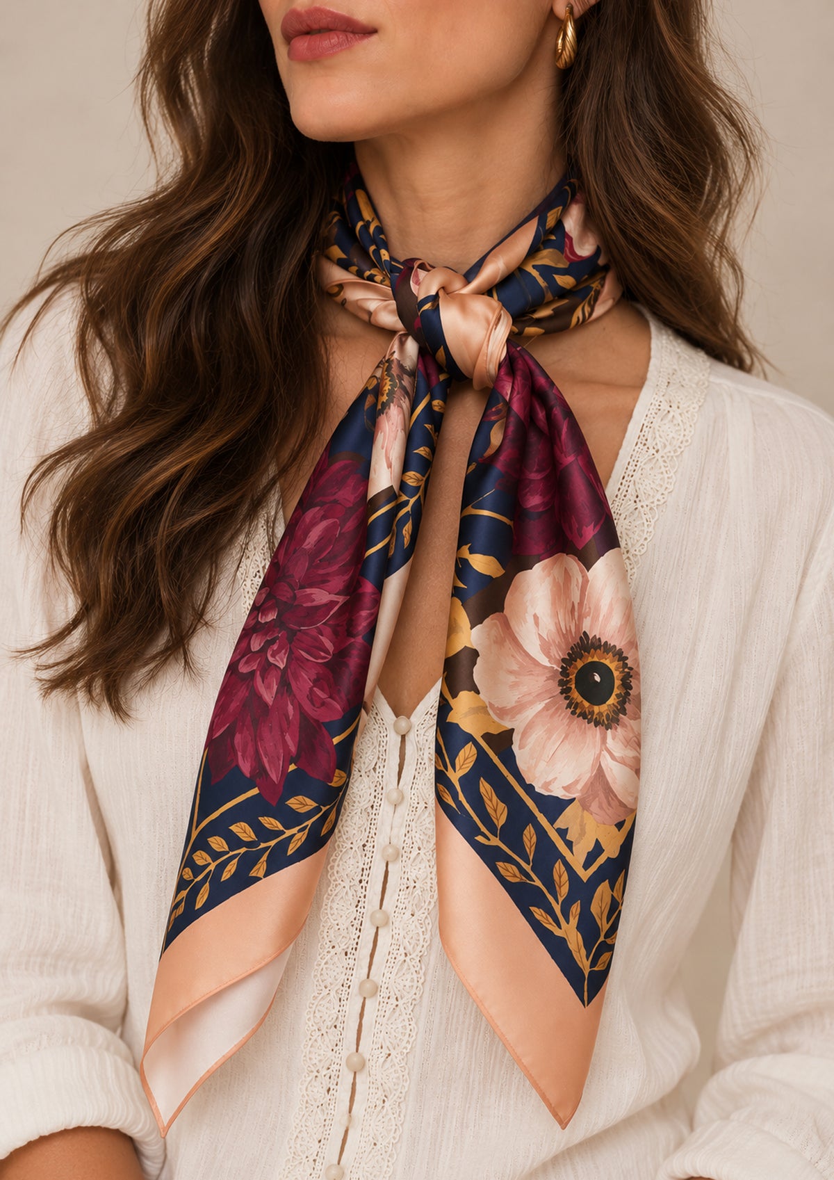 Fire Horse Silk Scarf