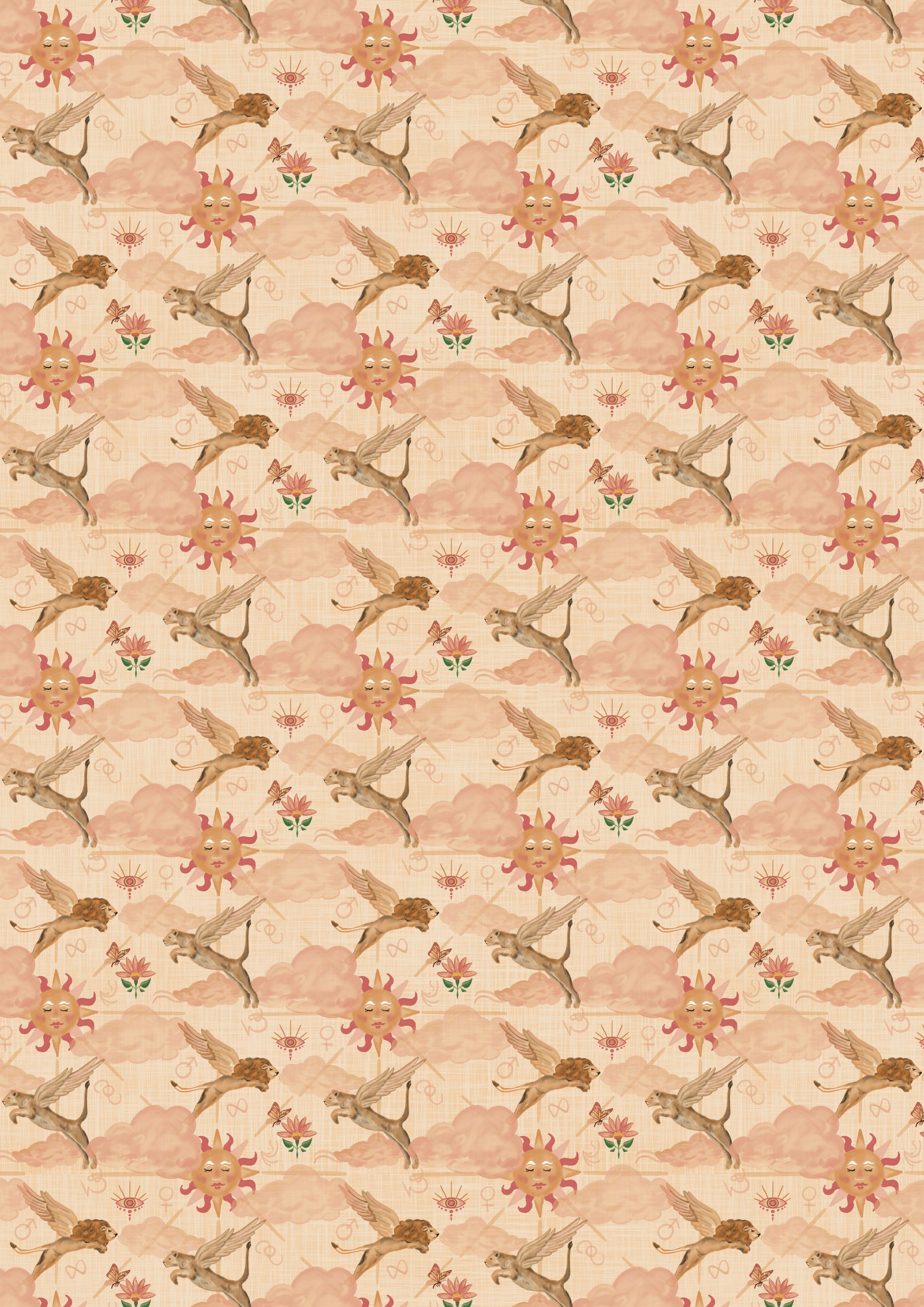 Luxury Wrapping Paper - 5 Sheets - Above the Clouds