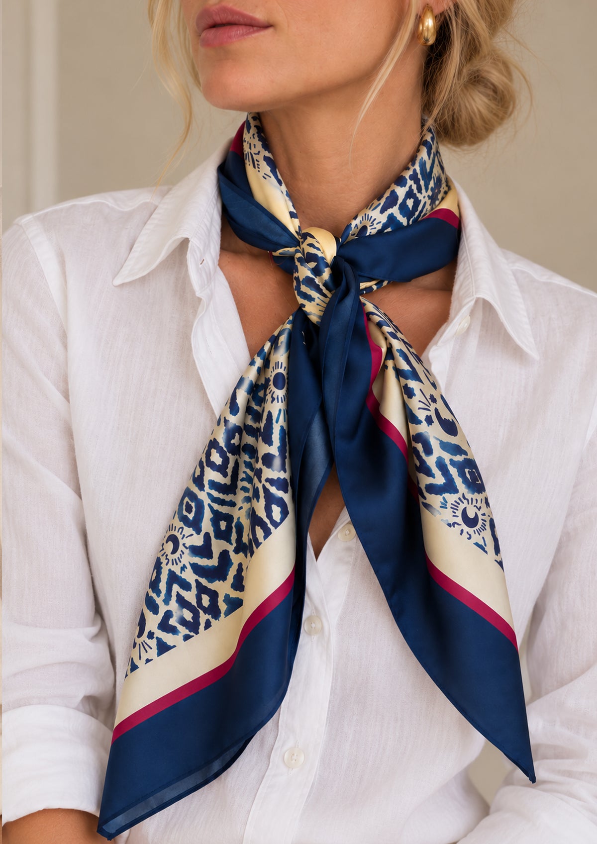 Midnight Sun Silk Scarf