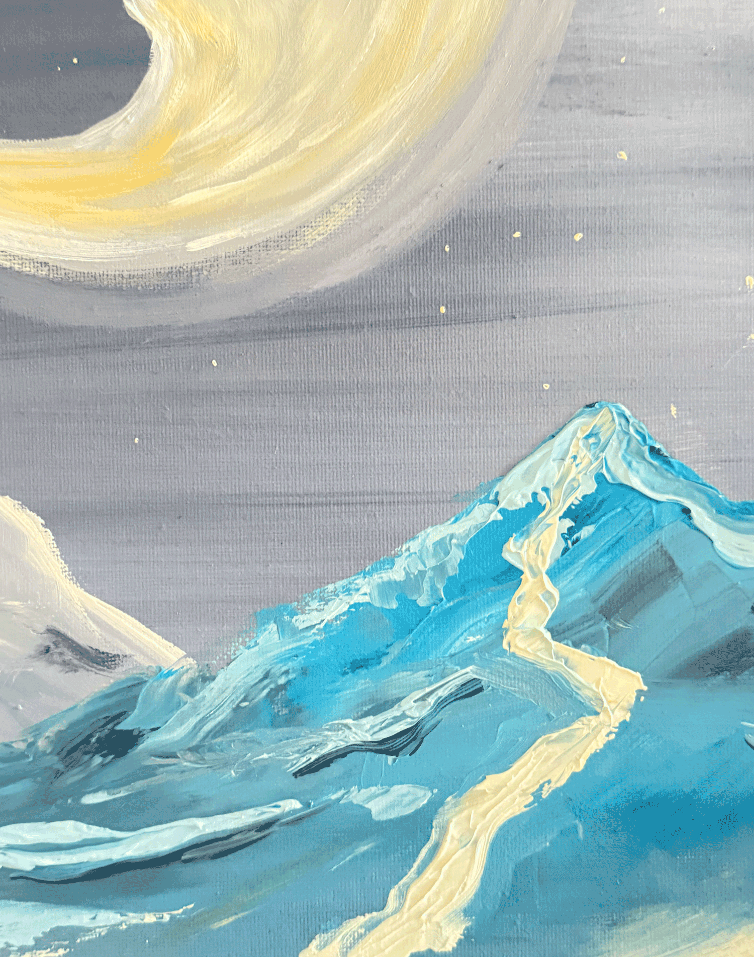 The Moon - Original Oil On Canvas