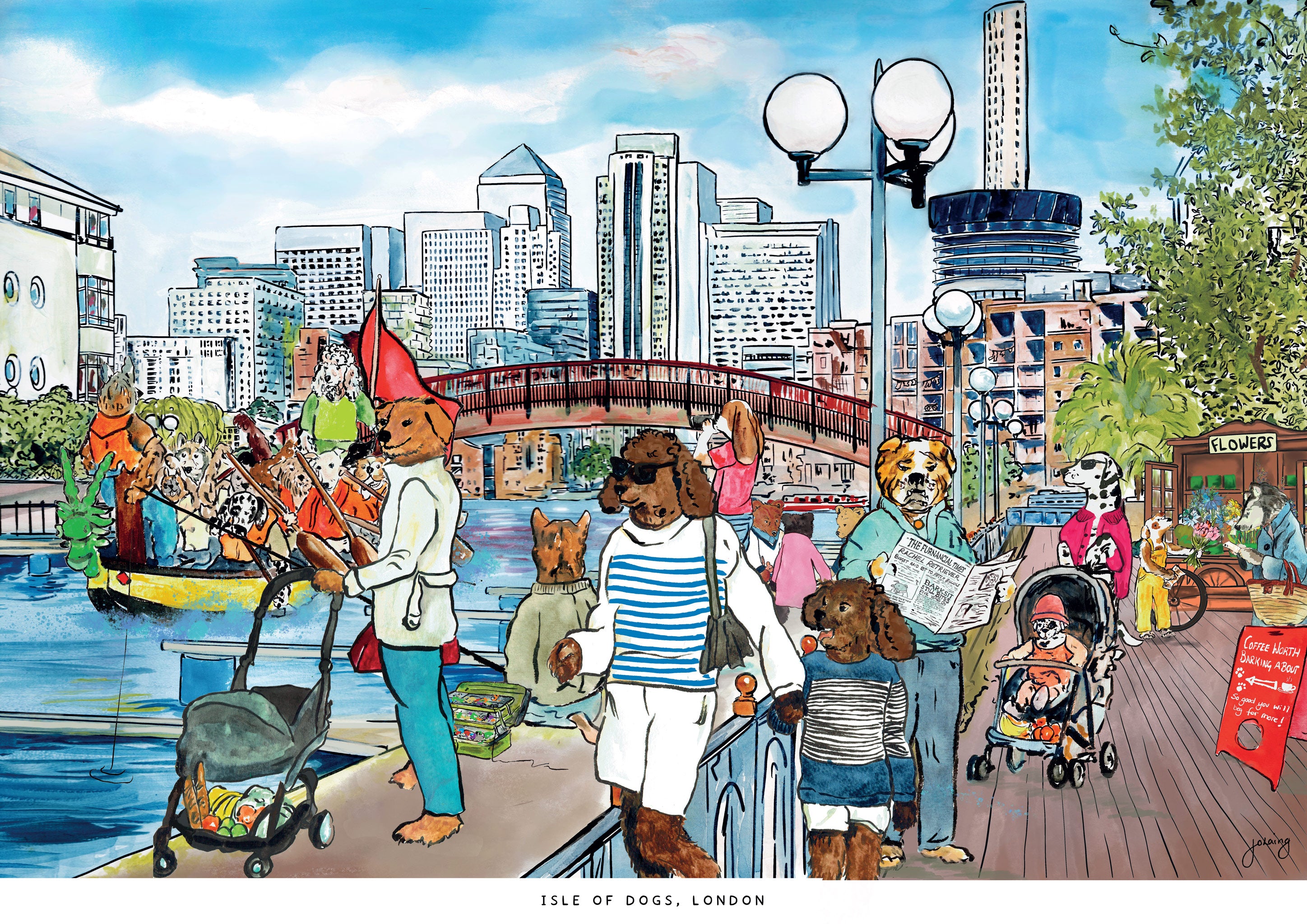 Isle of Dogs A3 - Unframed