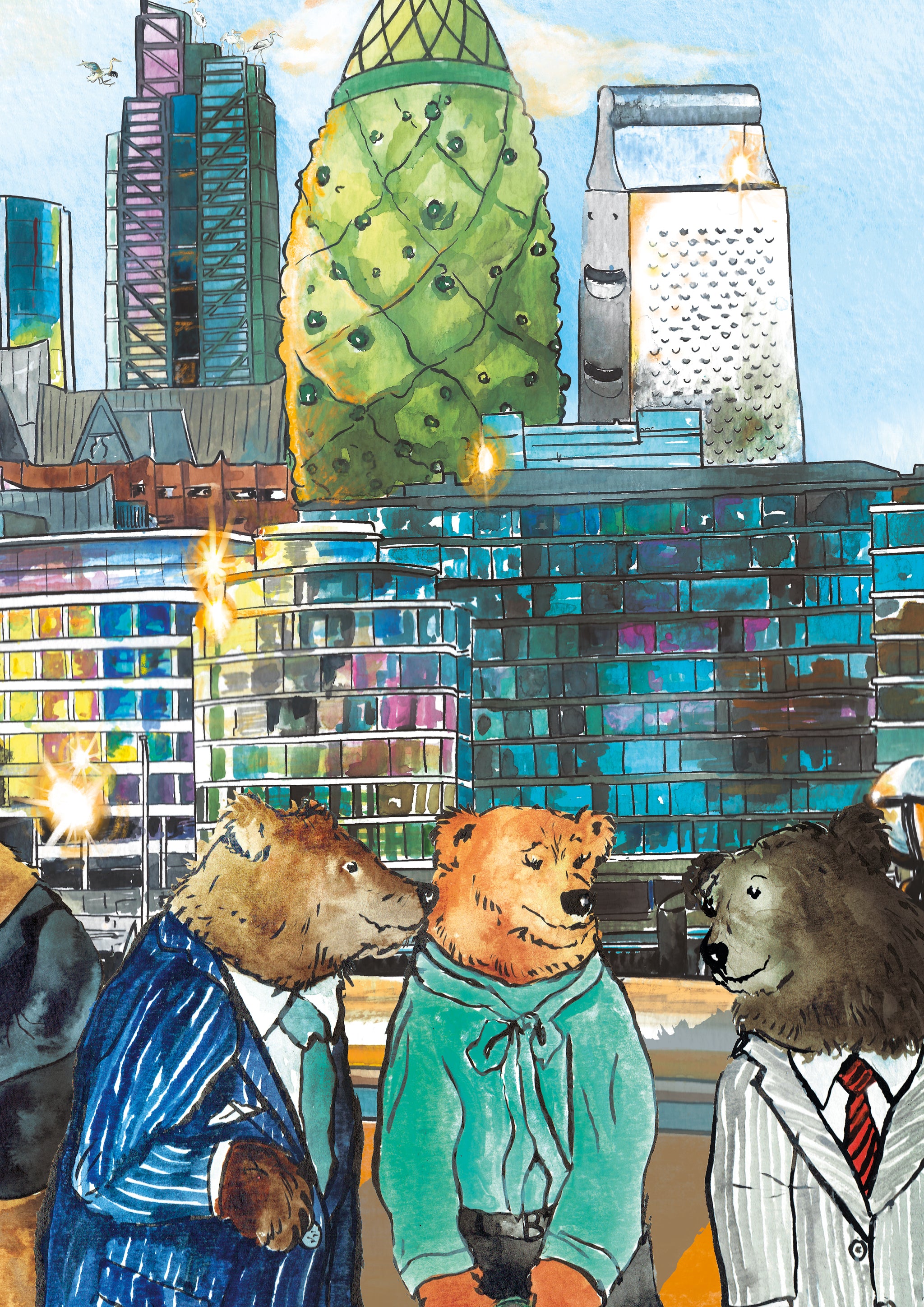 Small Bear Mile A4 - Unframed