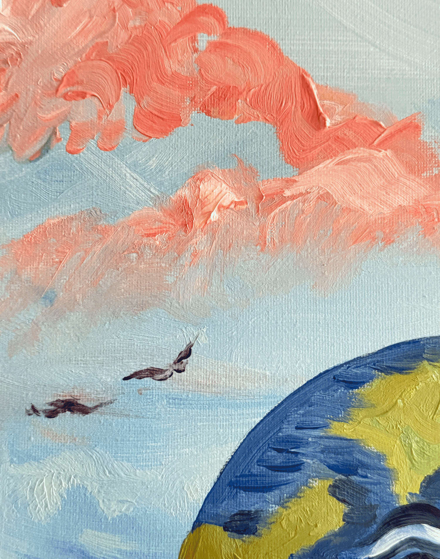 The World - Original Oil On Canvas