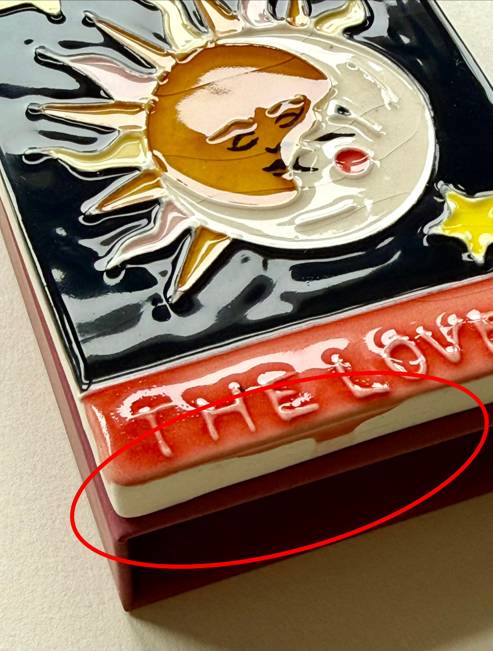 Sample B - The Lovers Ceramic Matchbox