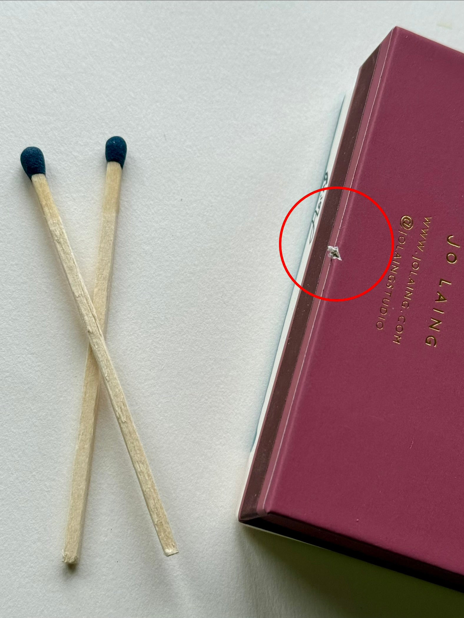 Sample B - The Magician Ceramic Matchbox