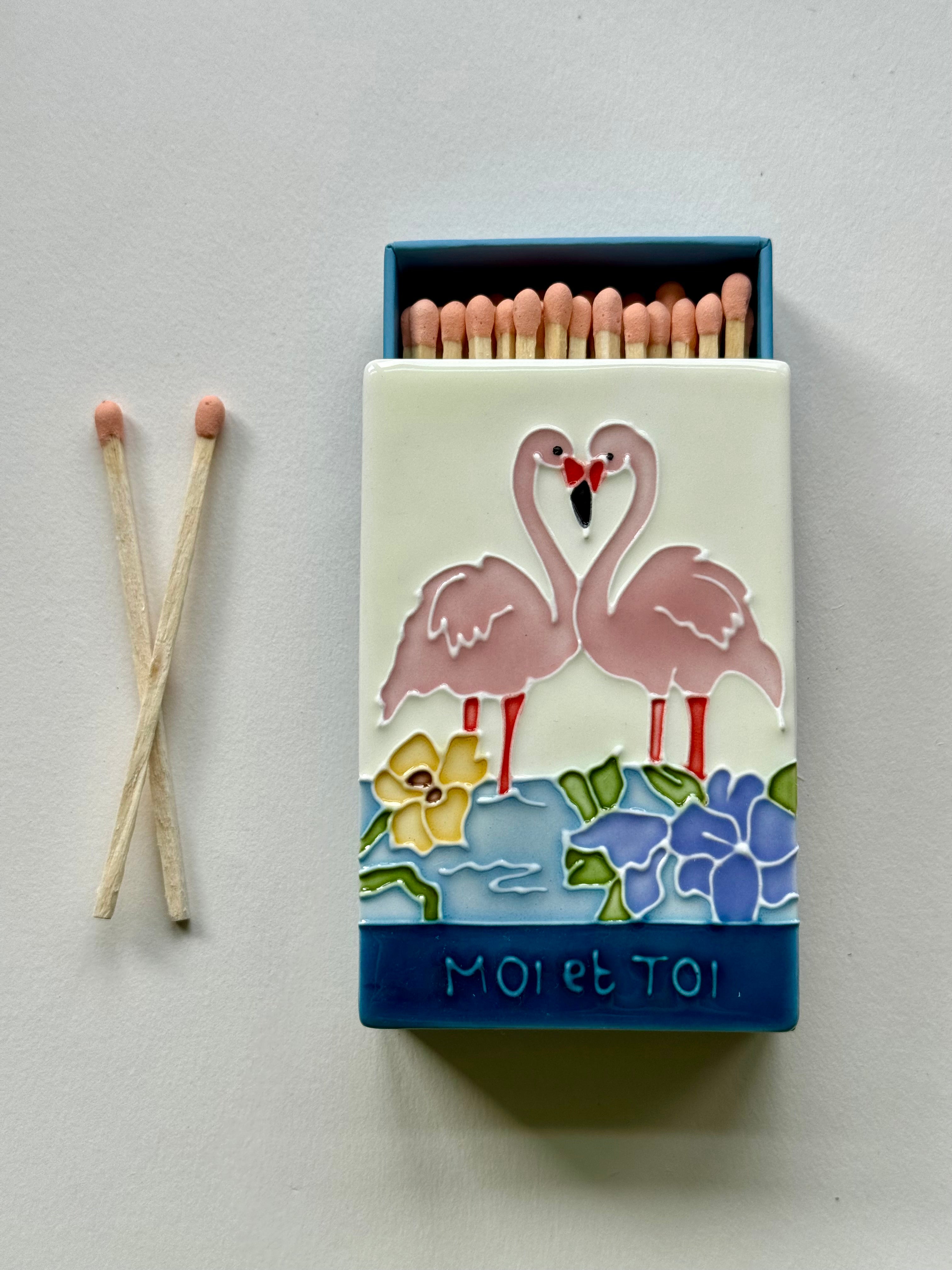 Sample B - Moi et Toi Ceramic Matchbox