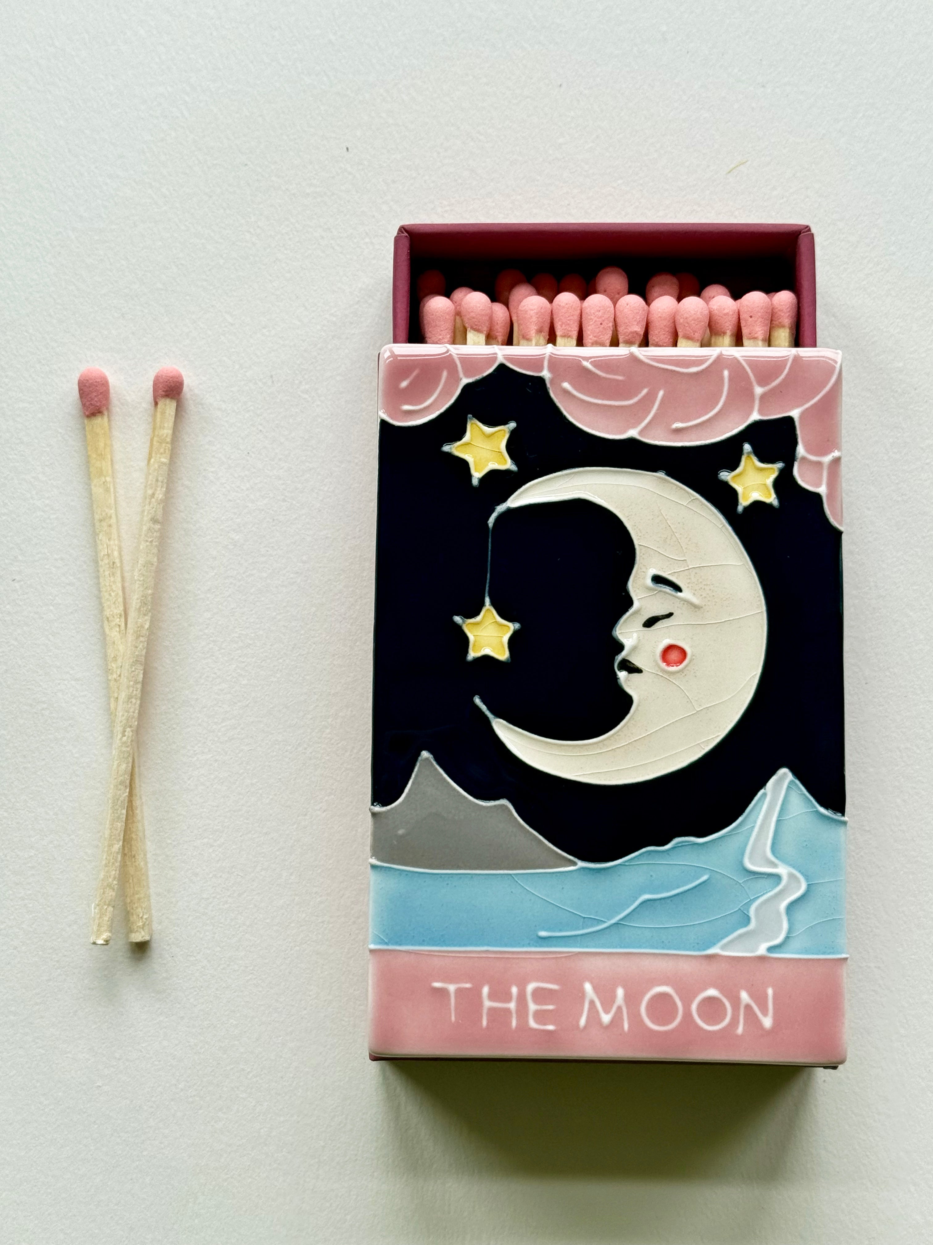 Sample A - The Moon Ceramic Matchbox