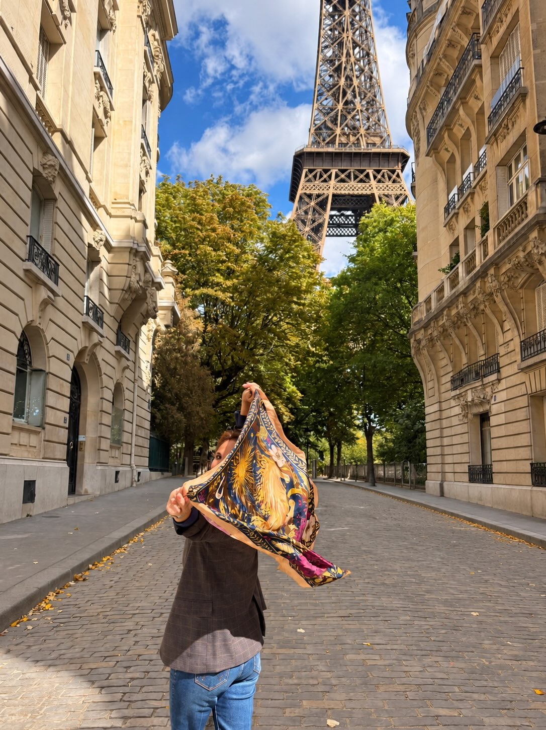 Fire Horse Silk Scarf