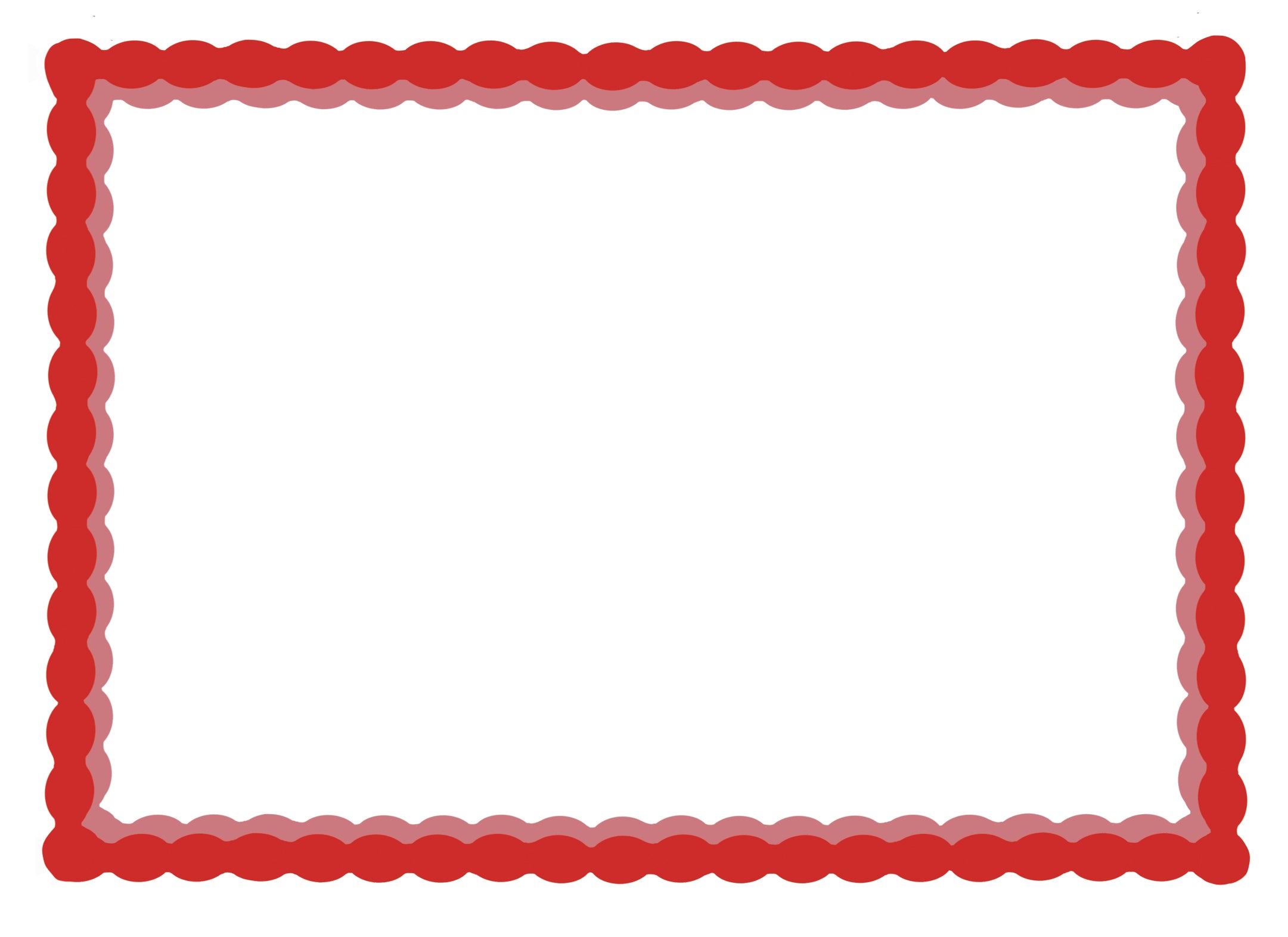 Red Bobbin Edge Notecards