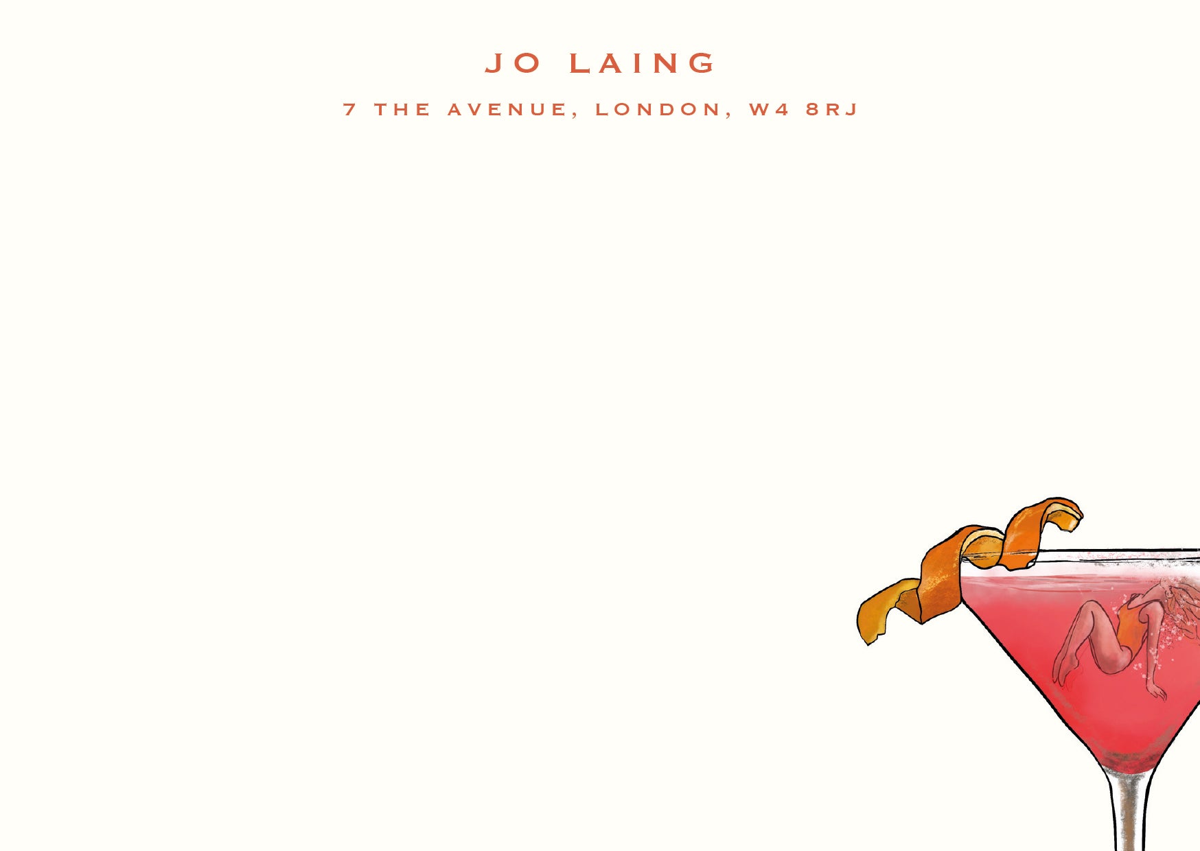 Jo Laing Bespoke Luxury Stationery Collection, Personalised with your name and Address