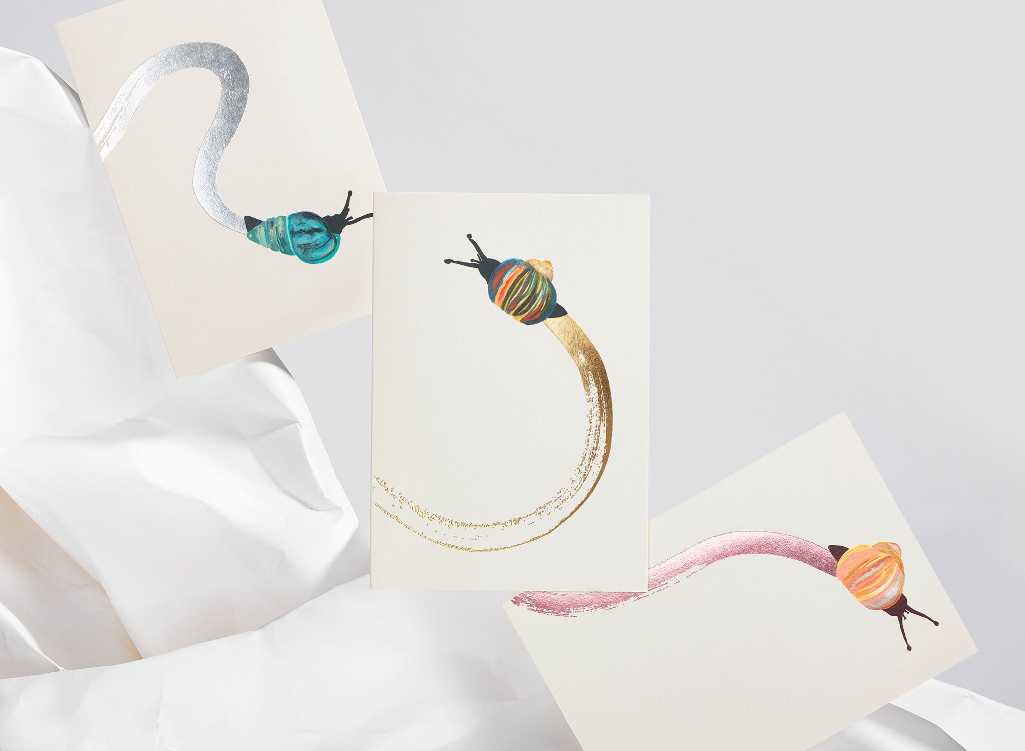 Jo Laing - Snail Mail Notelet Cards - luxury stationery and notecards made in England