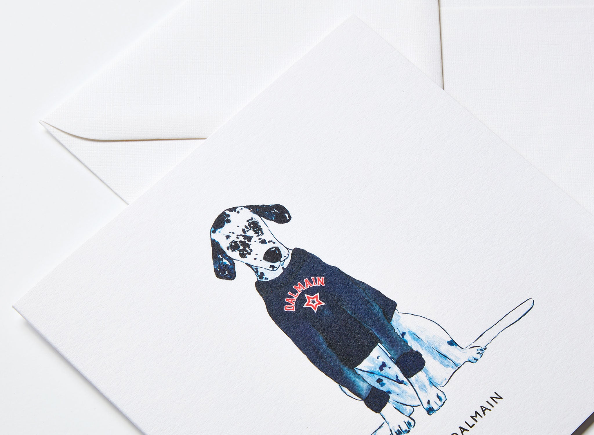 Jo Laing - Dalmain Dogs in Vogue Greeting Card - luxury stationery made in England