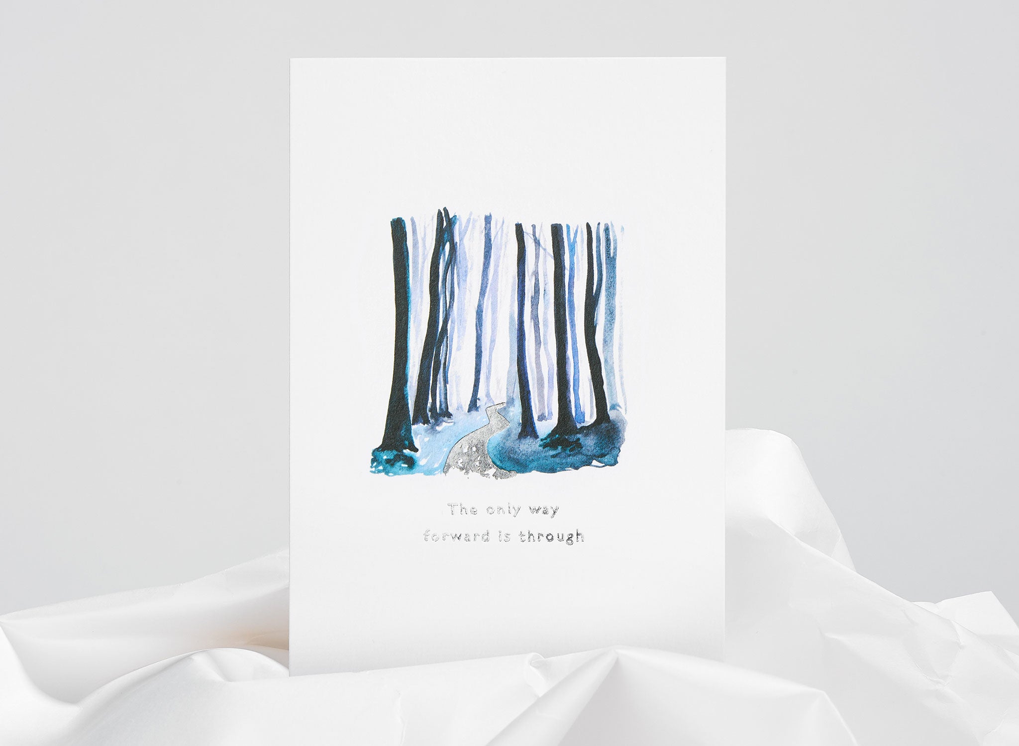 Jo Laing - With Sympathy Greeting Card - luxury stationery made in England