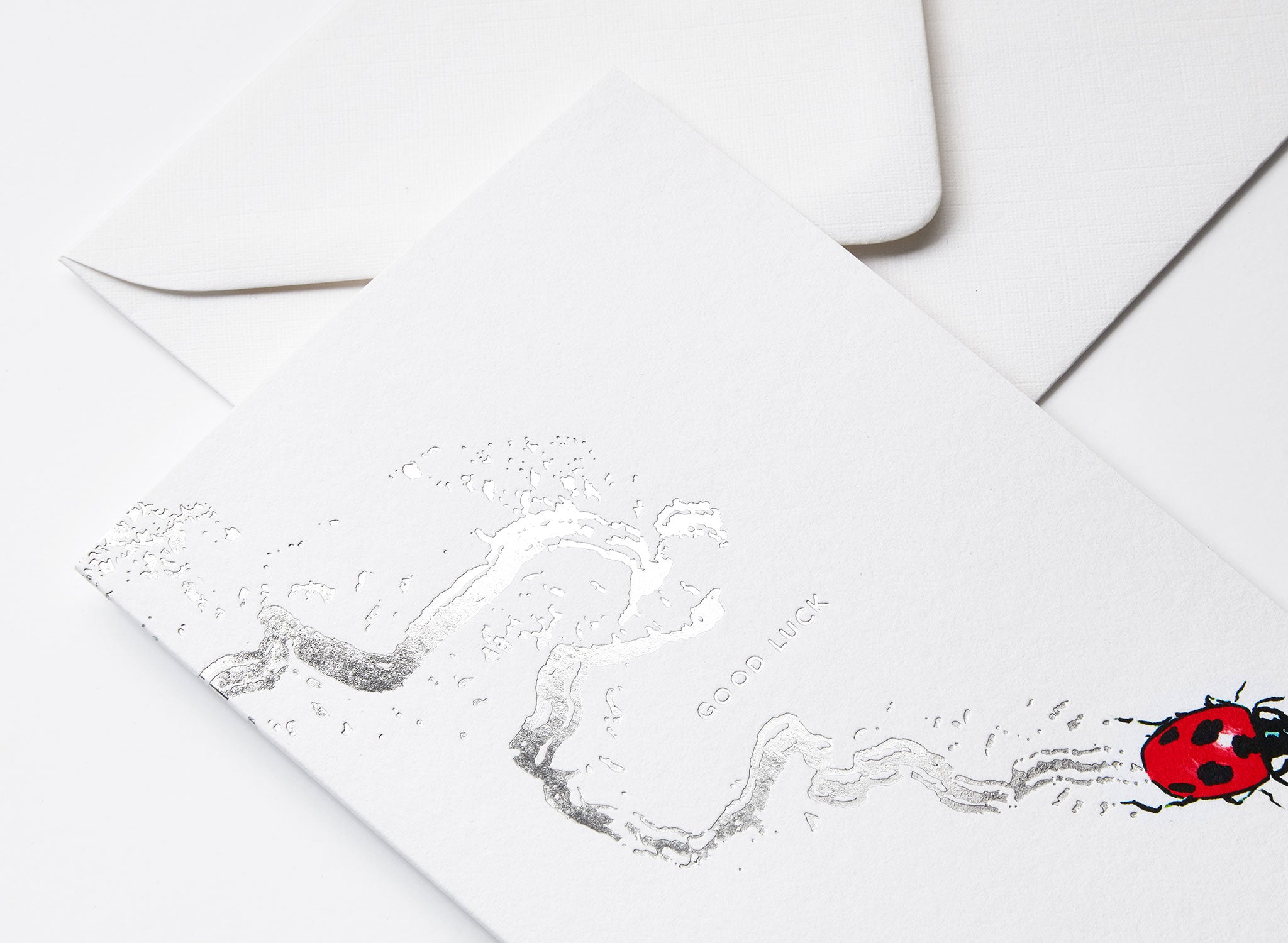 Jo Laing - Good Luck Greeting Card - luxury stationery made in England