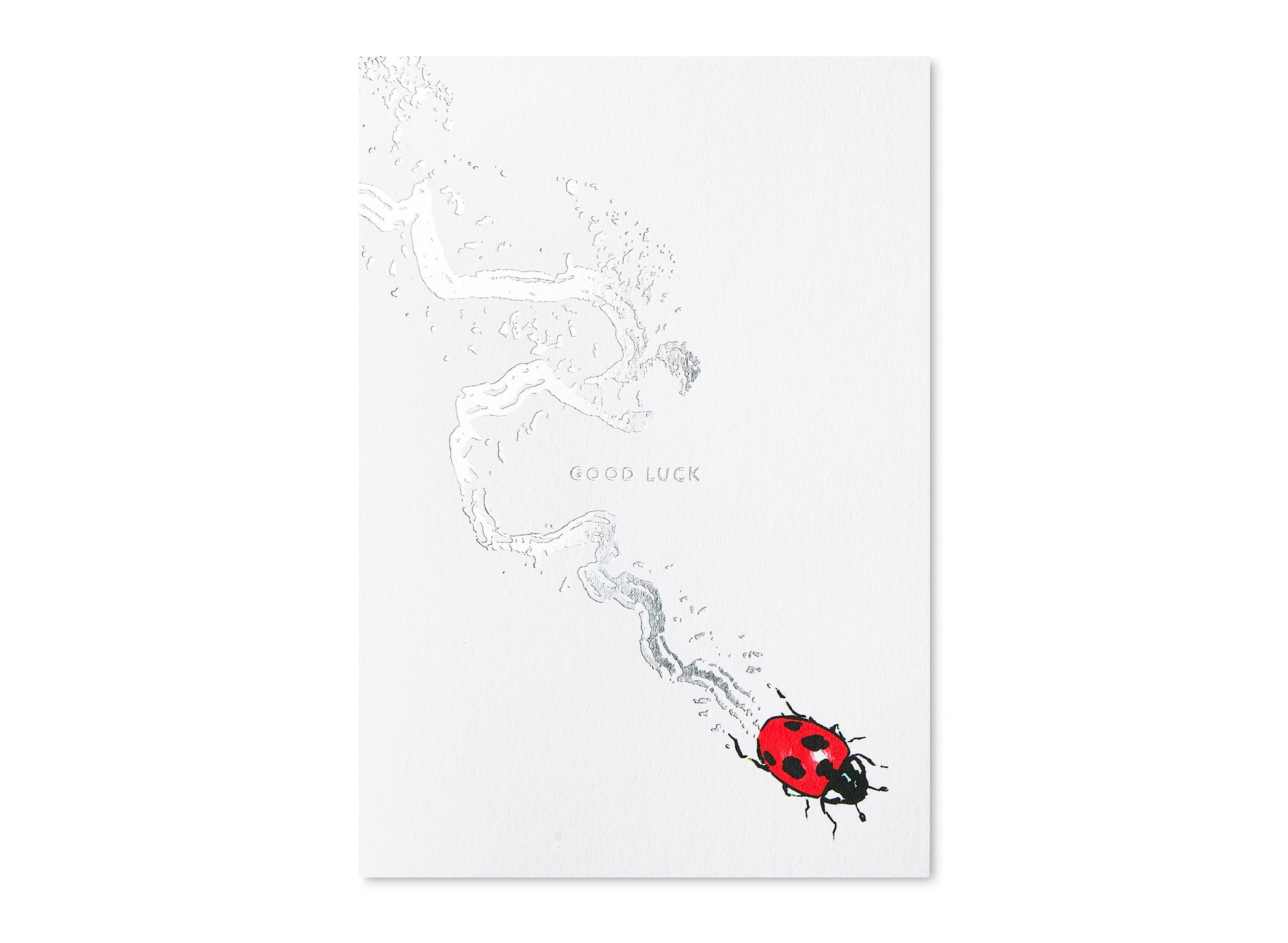 Jo Laing - Good Luck Greeting Card - luxury stationery made in England