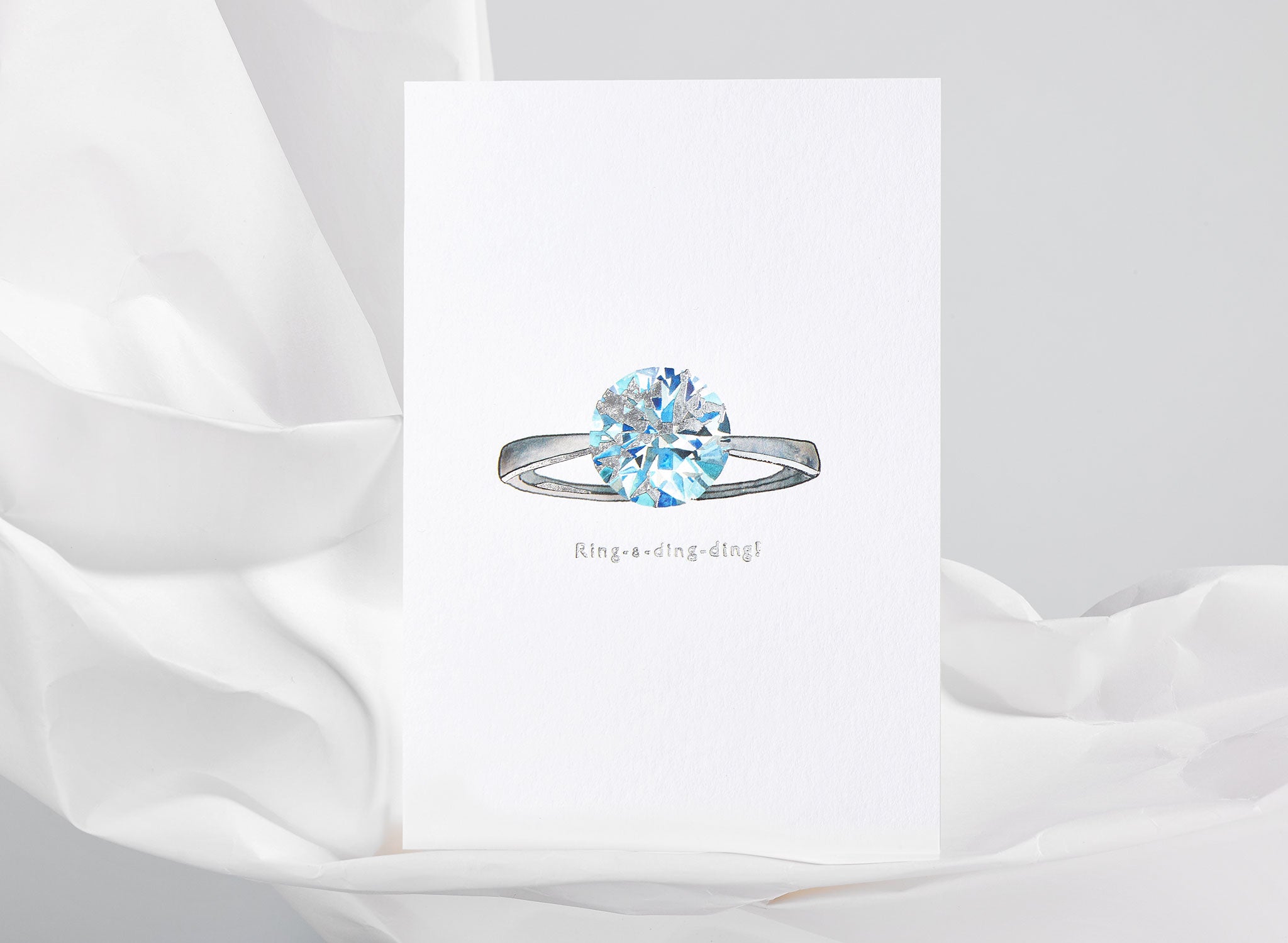 Jo Laing - Engagement Congratulations Greeting Card - luxury stationery made in England