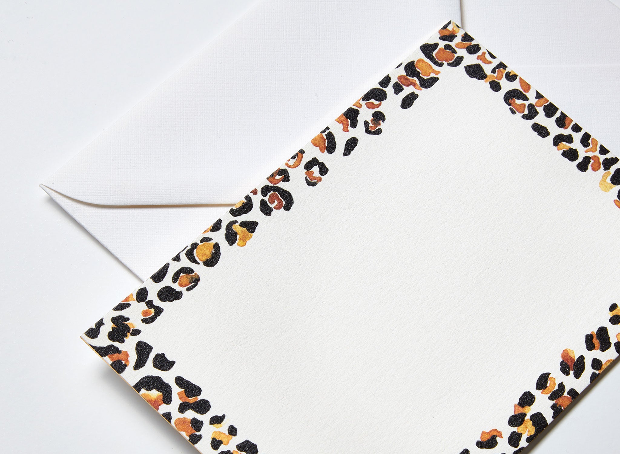 Jo Laing - Gilded Leopard Correspondence Cards - luxury stationery and notecards made in England
