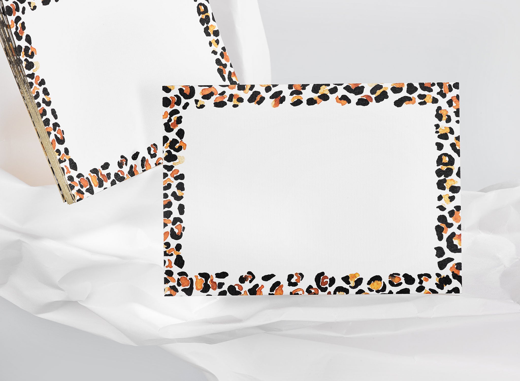 Jo Laing - Gilded Leopard Correspondence Cards - luxury stationery and notecards made in England