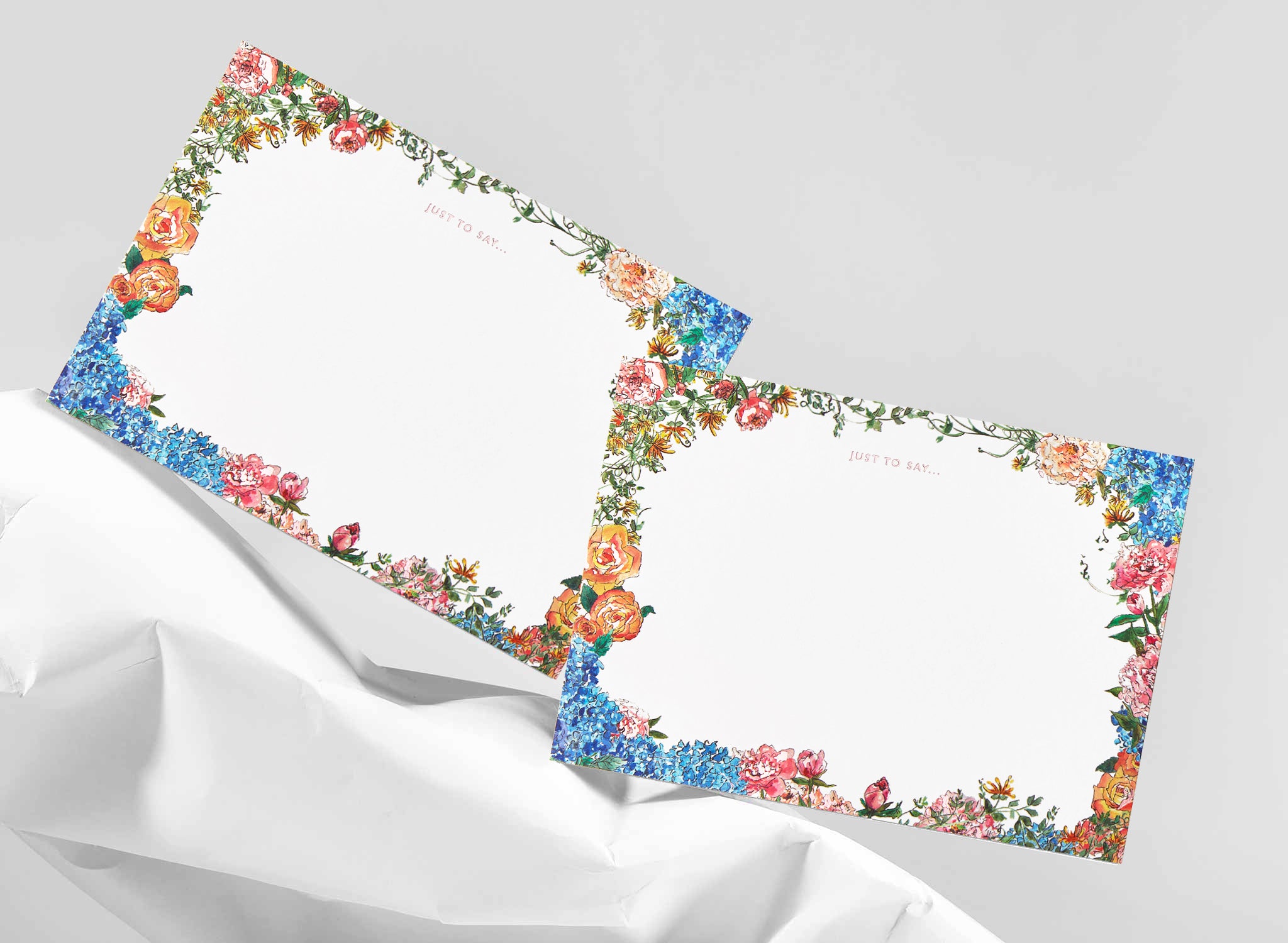 Summer Blooms Correspondence Cards