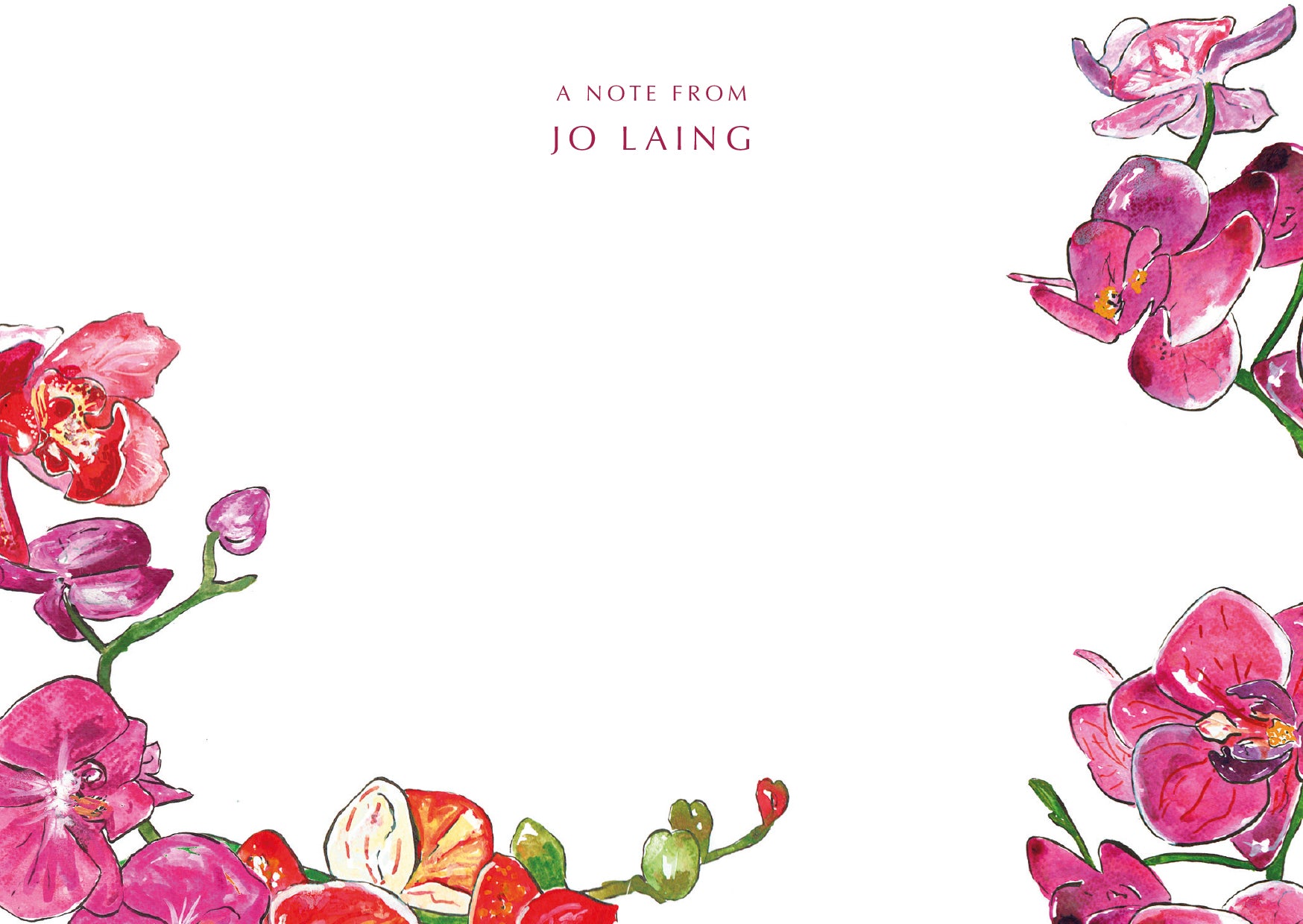 Orchids Notecards