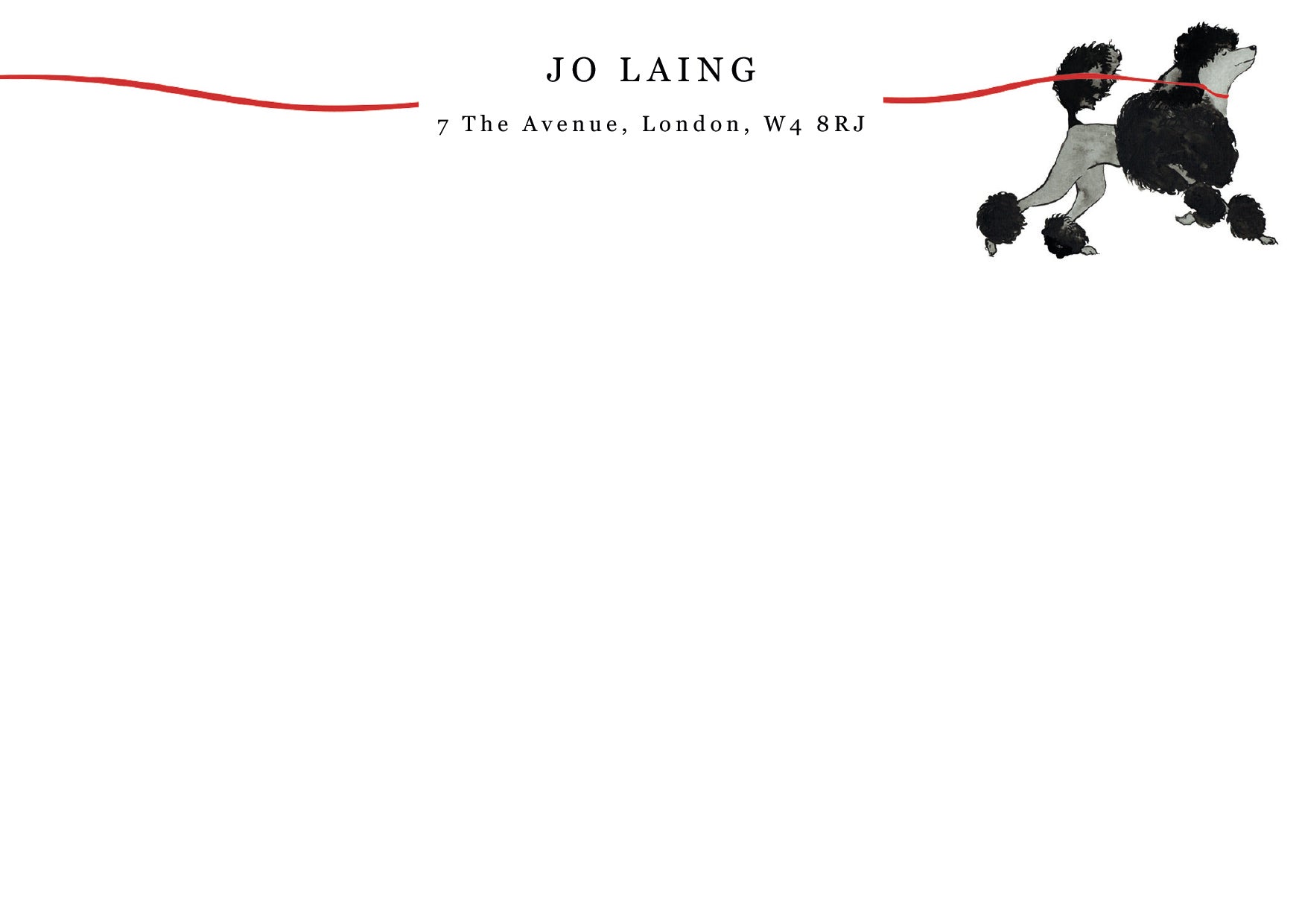 Jo Laing Bespoke Luxury Stationery Collection, Personalised with your name and Address
