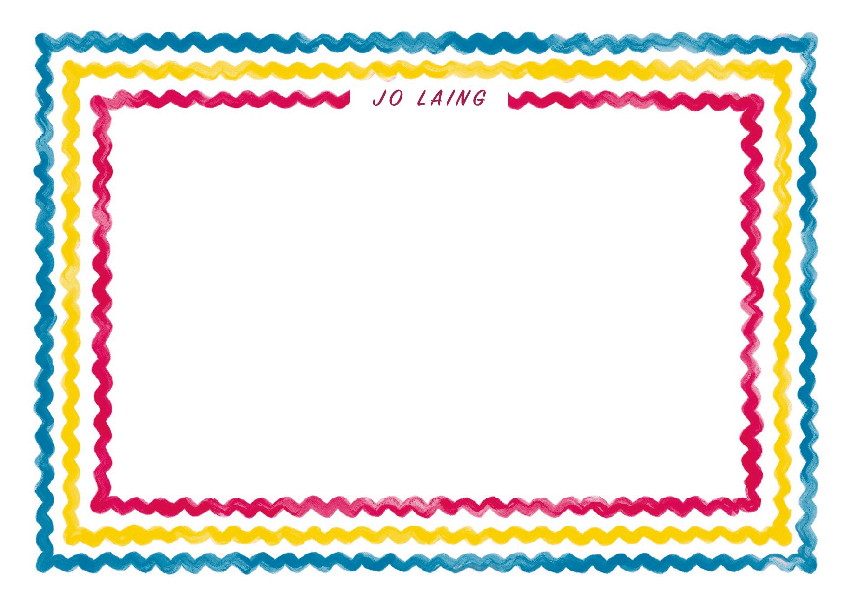 Jo Laing Bespoke Luxury Stationery Collection, Personalised with your name and Address