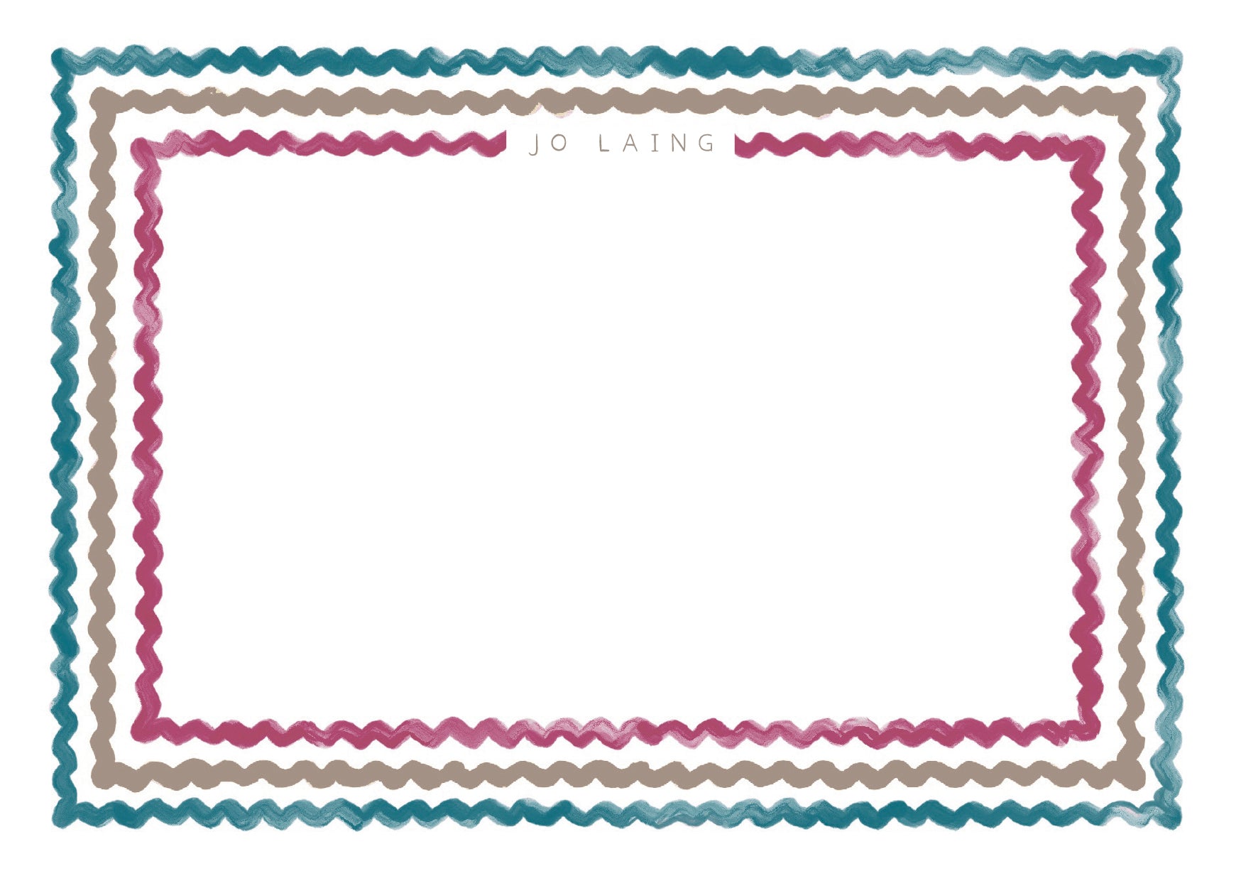 Jo Laing Bespoke Luxury Stationery Collection, Personalised with your name and Address