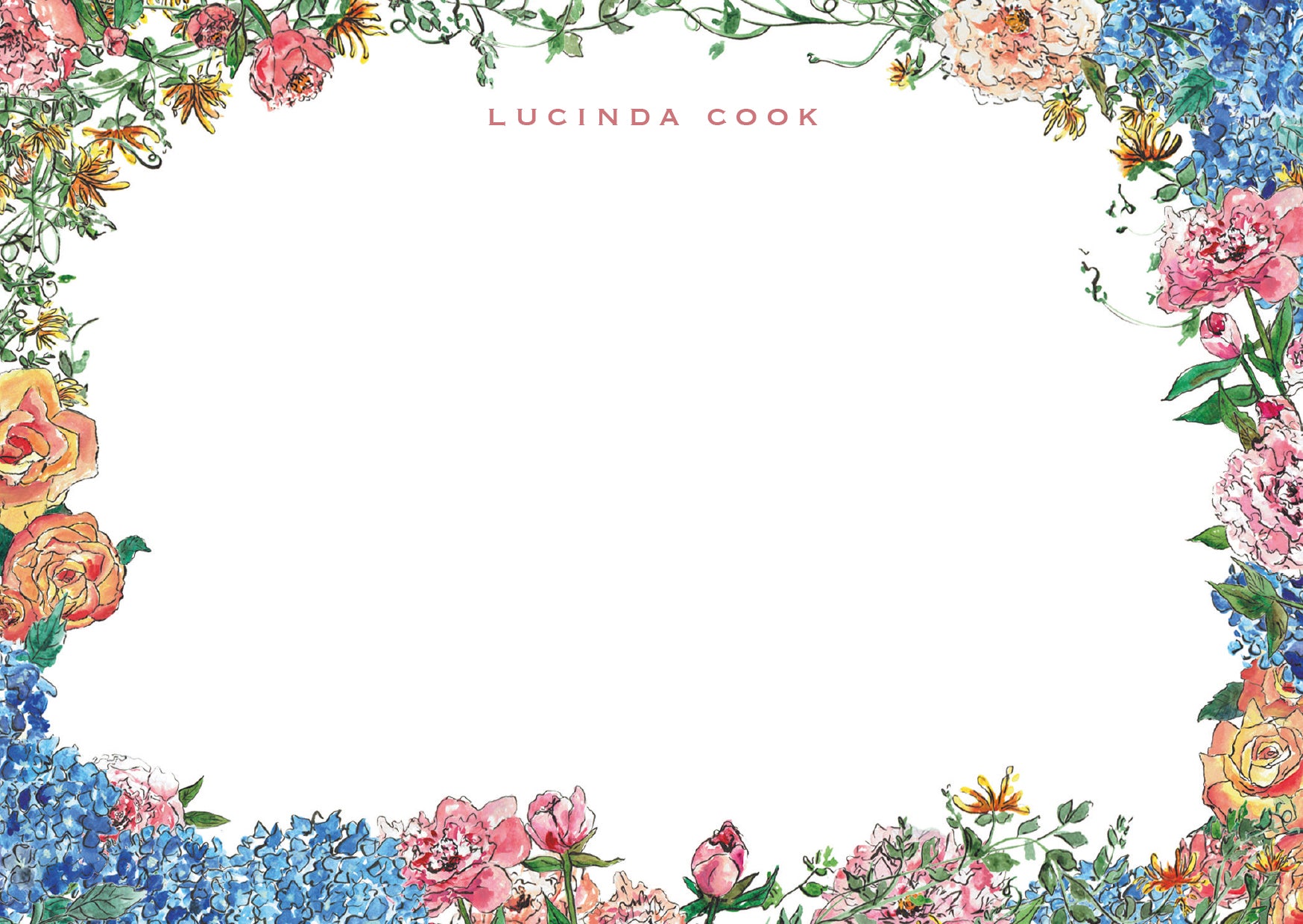Jo Laing Bespoke Luxury Stationery Collection, Personalised with your name and Address