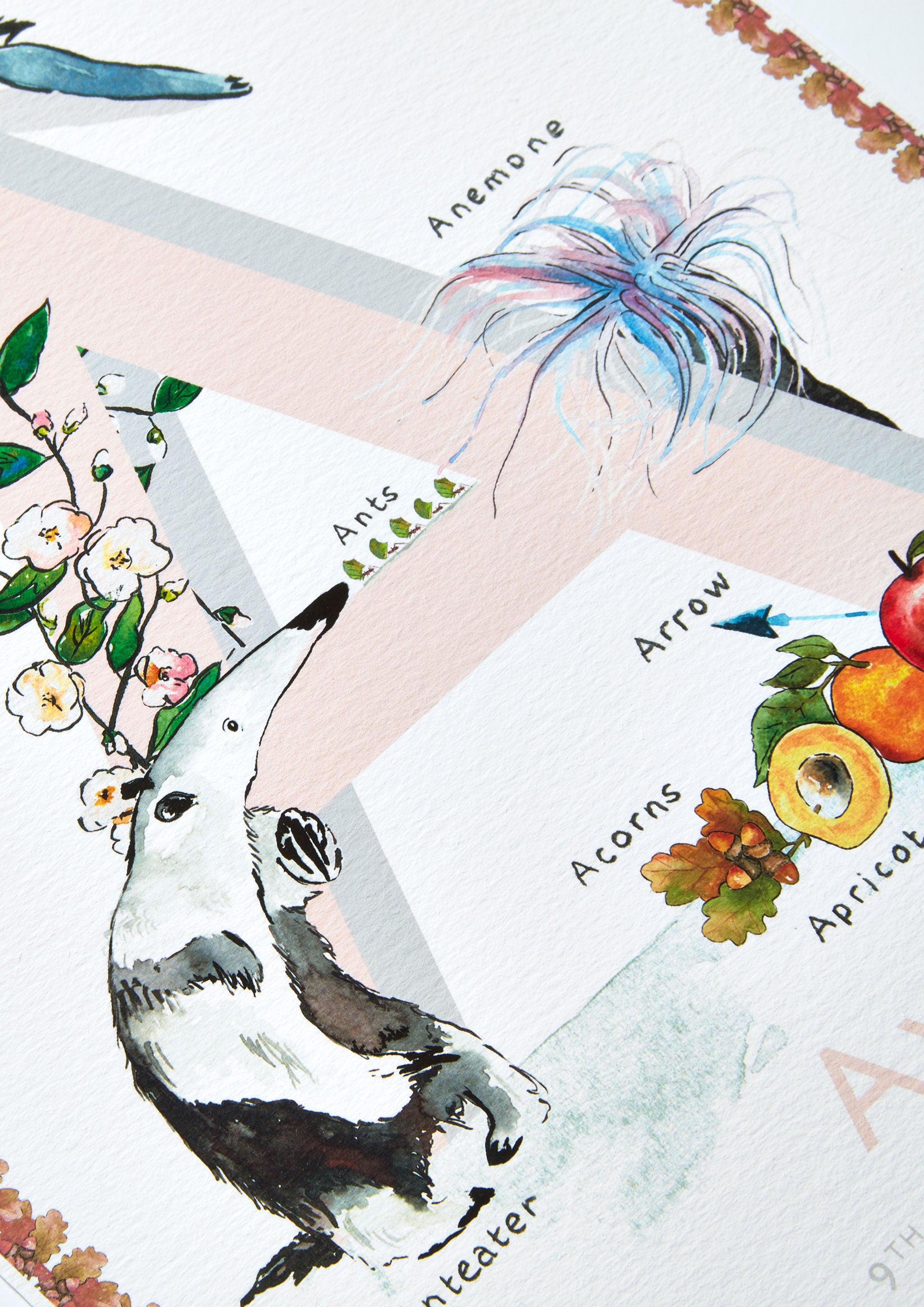 'A is For' Alphabet Nursery Art Print