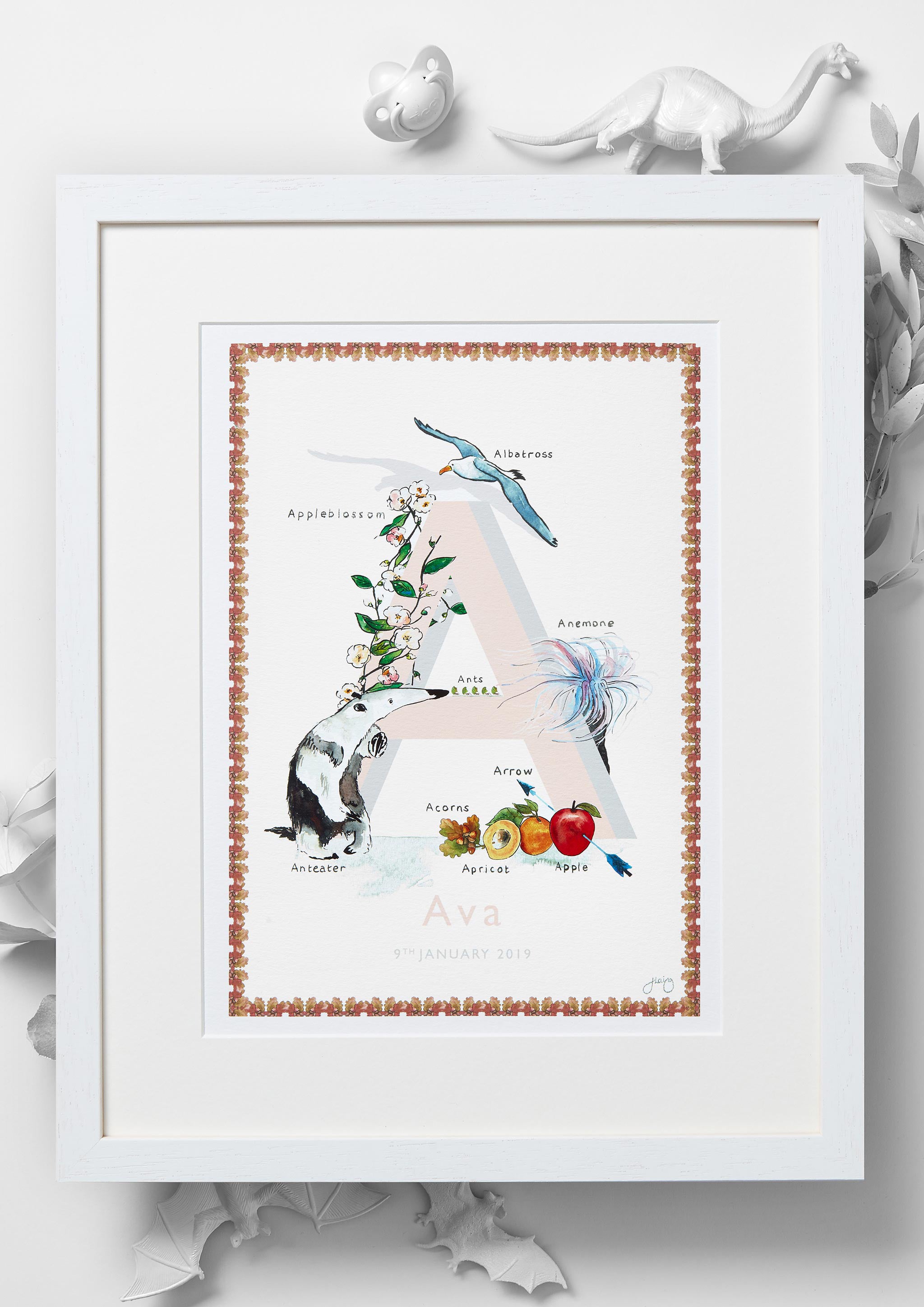 'A is For' Alphabet Nursery Art Print