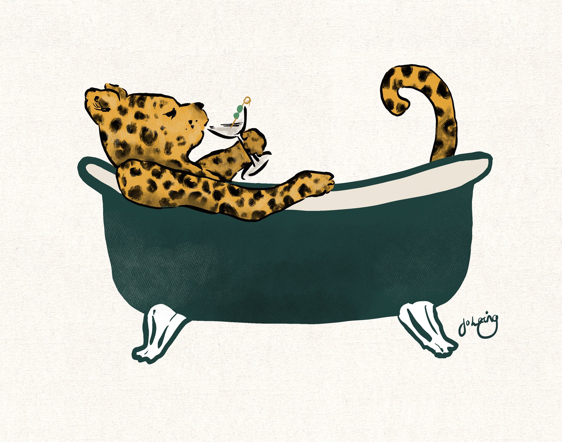 Bath Time A4 - Unframed
