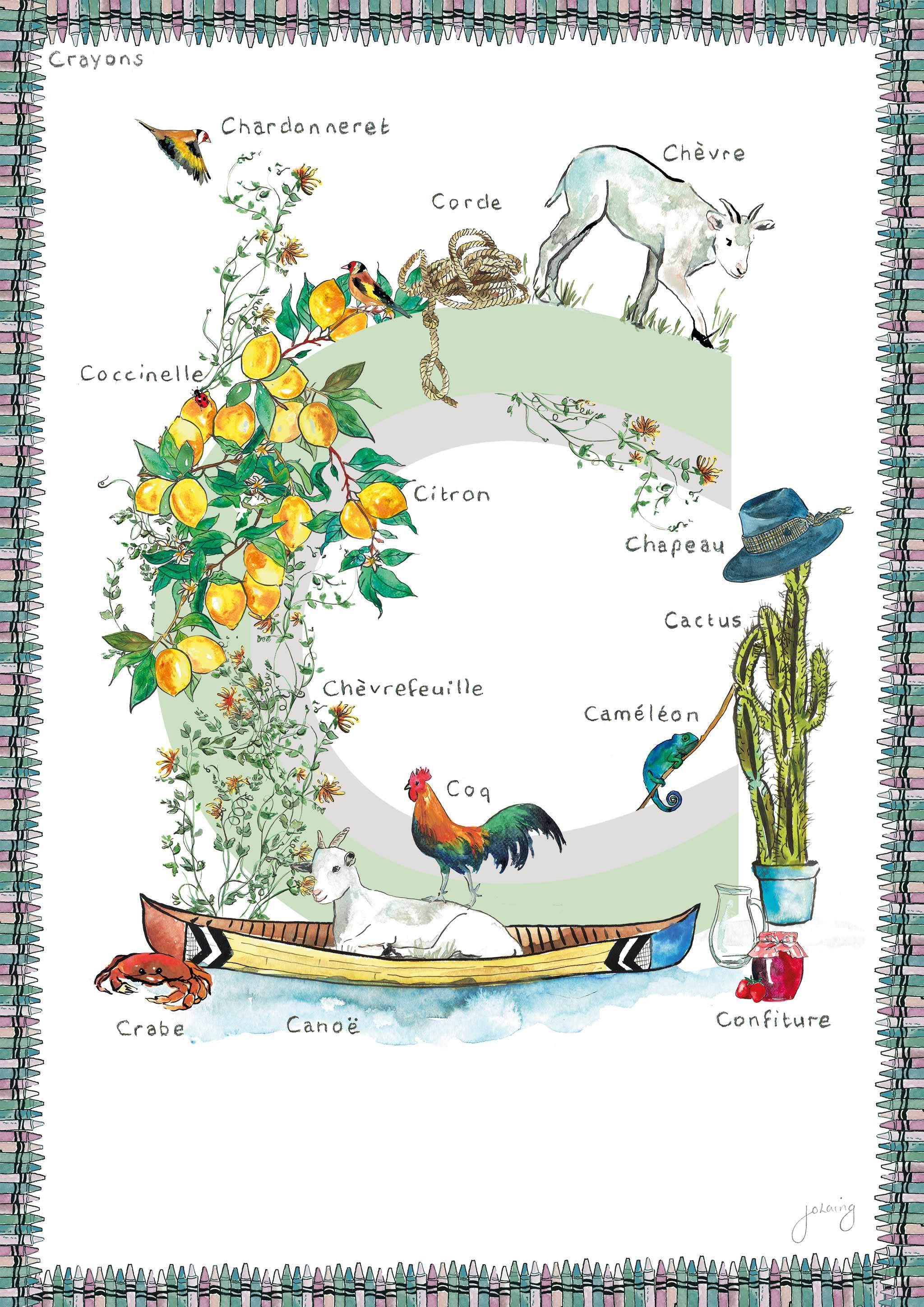 Jo Laing - Giclée Fine Art Print - French Nursery Art and Illustration