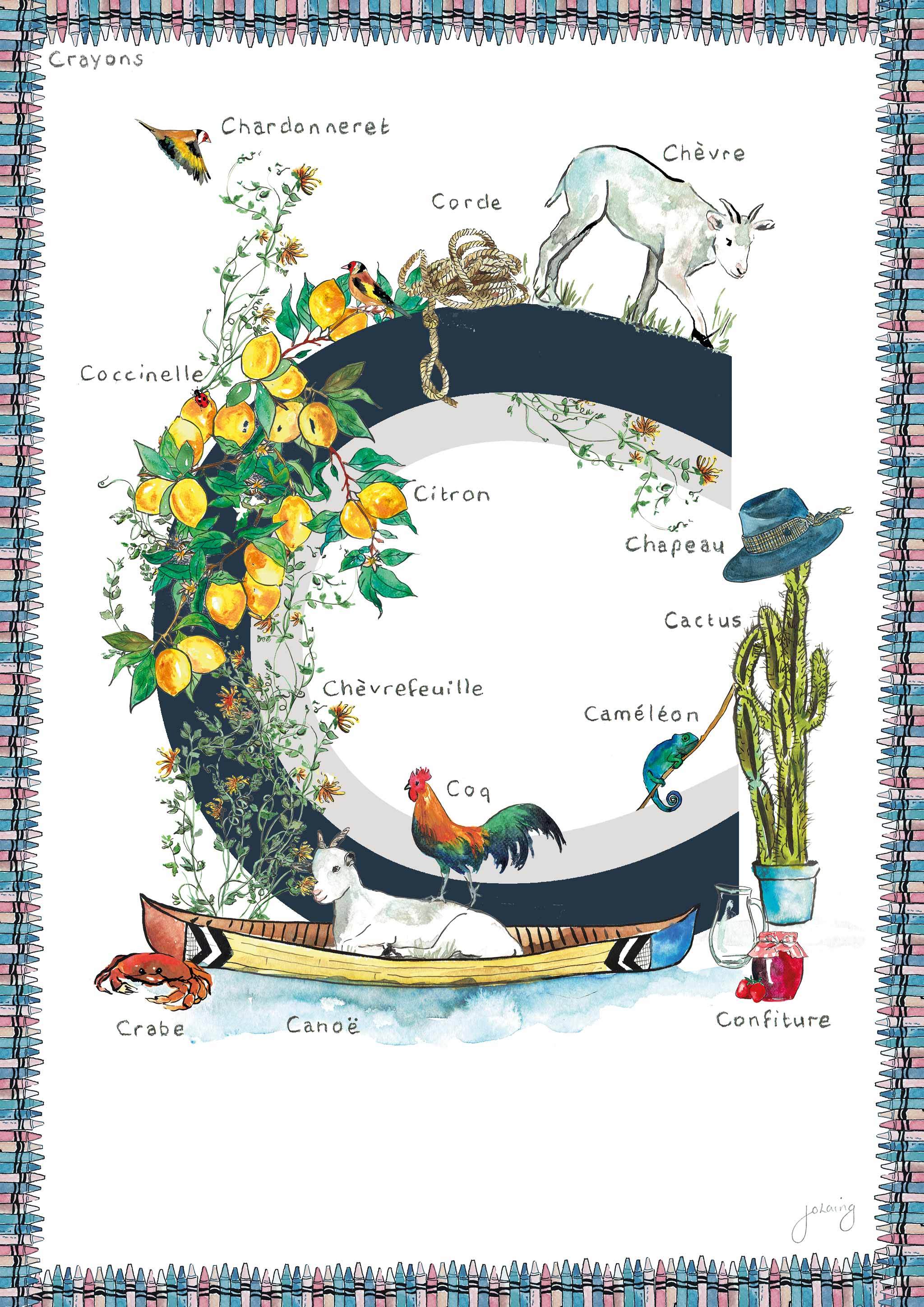 Jo Laing - Giclée Fine Art Print - French Nursery Art and Illustration