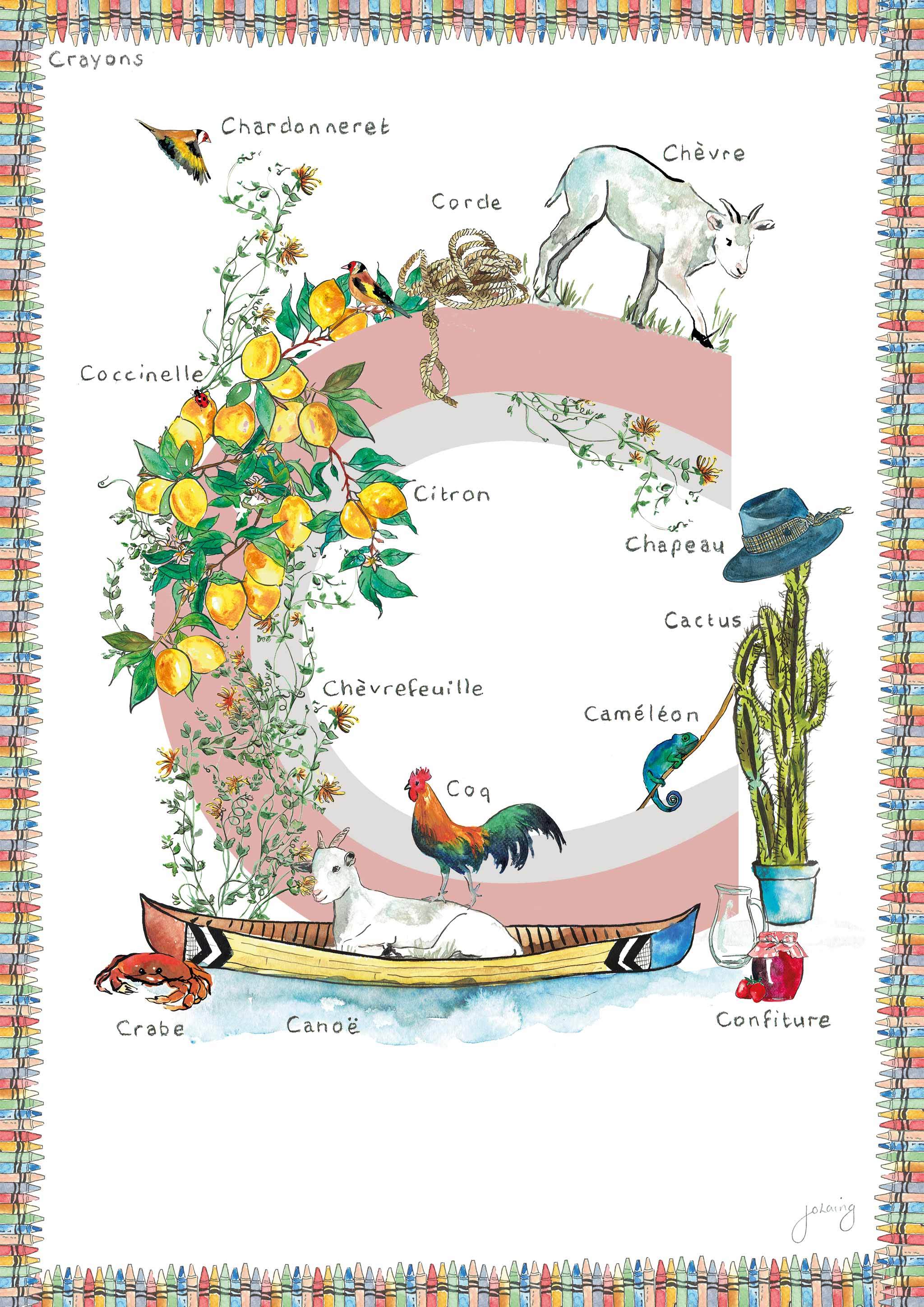 Jo Laing - Giclée Fine Art Print - French Nursery Art and Illustration