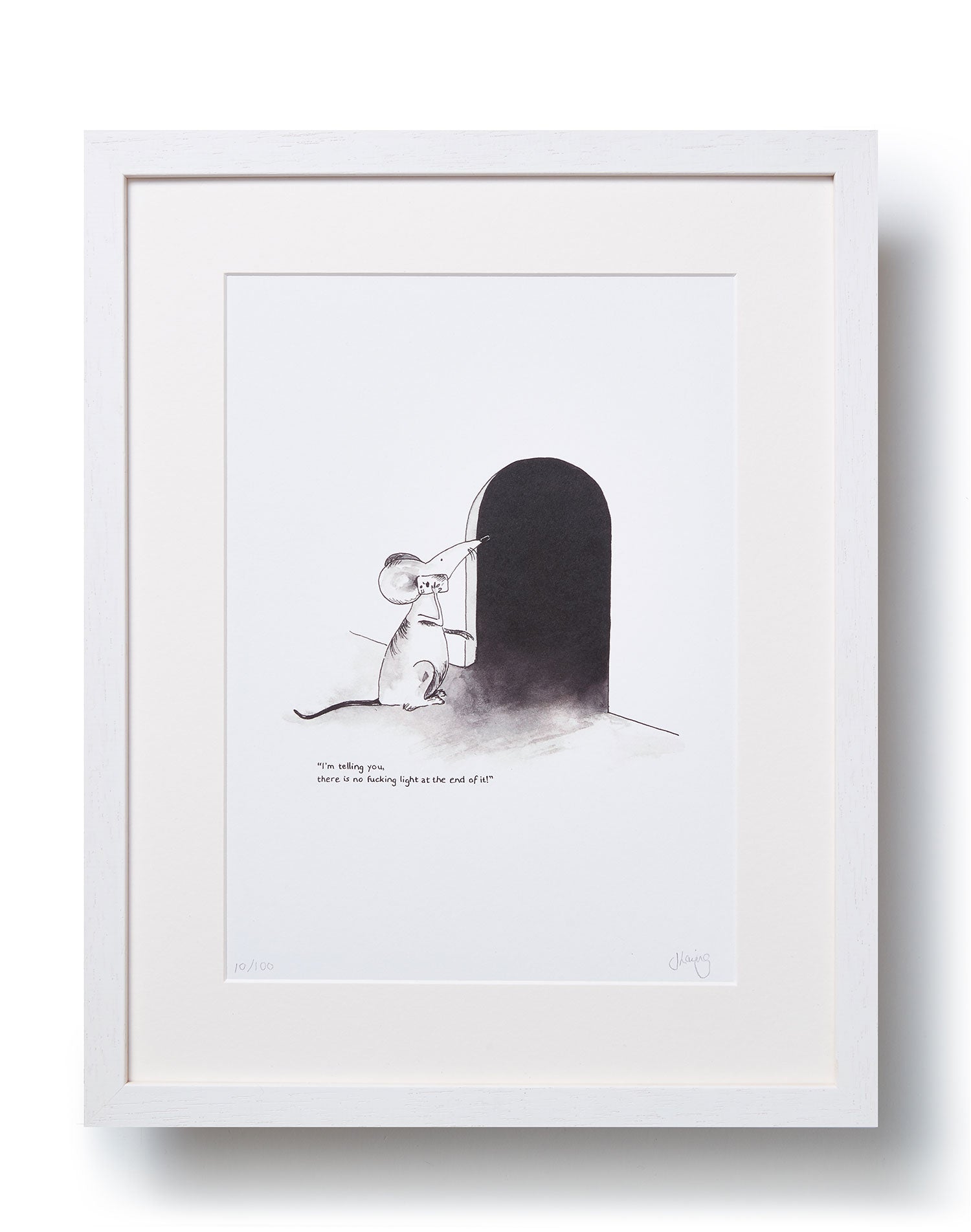 Jo Laing - Giclée Fine Art Print - The Despondent Mouse