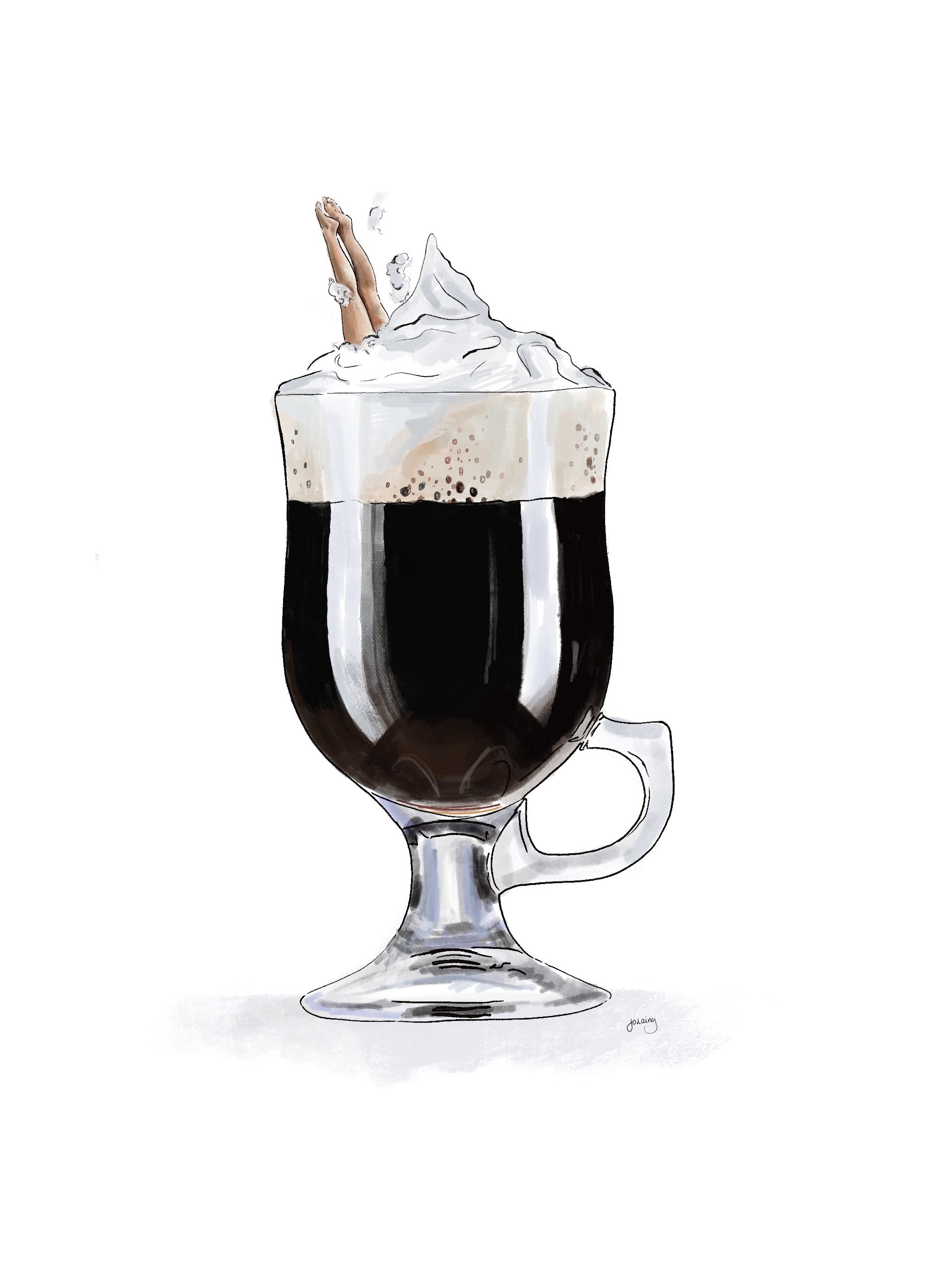 Dive in Coffee A4 - Unframed