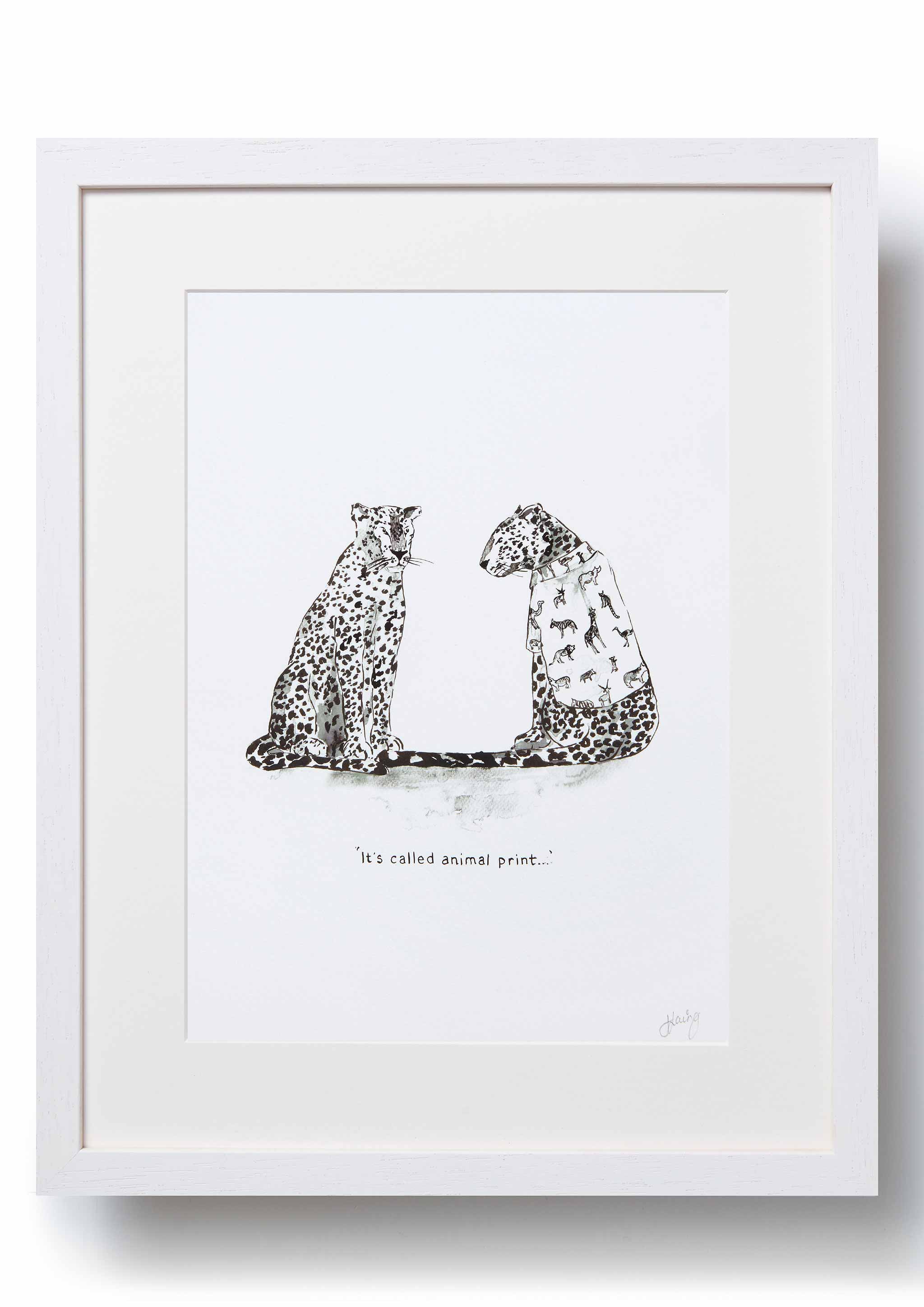 'Leopards in Vogue' Art Print