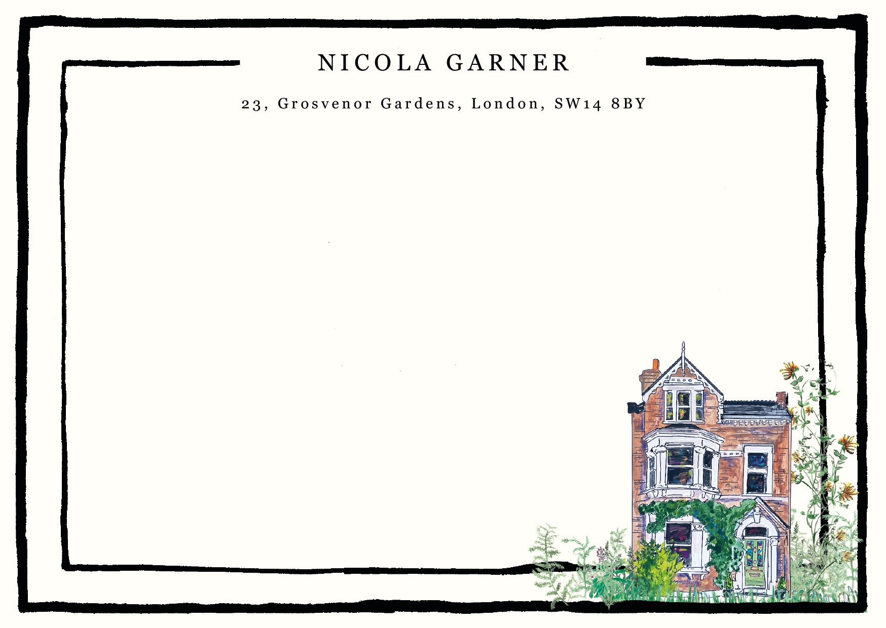 Bespoke Painted Home Notecards