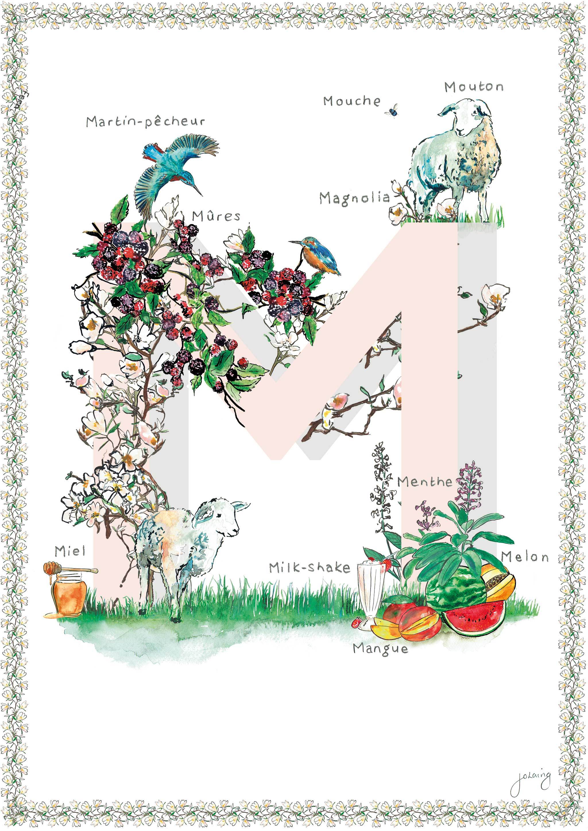Jo Laing - Giclée Fine Art Print - French Nursery Art and Illustration