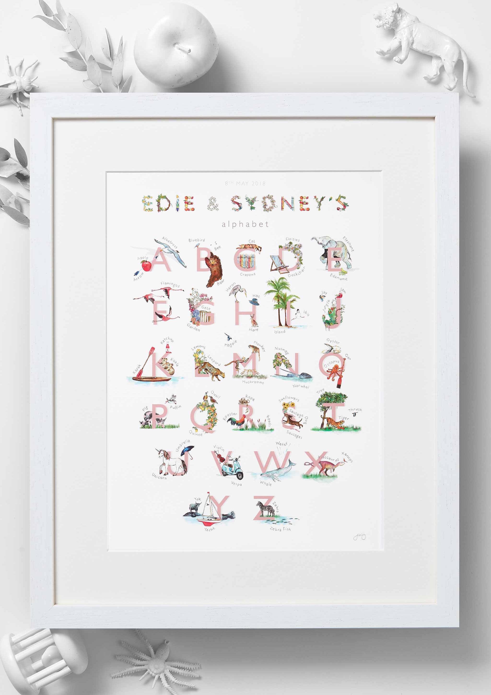 My First Alphabet' Nursery Art Print