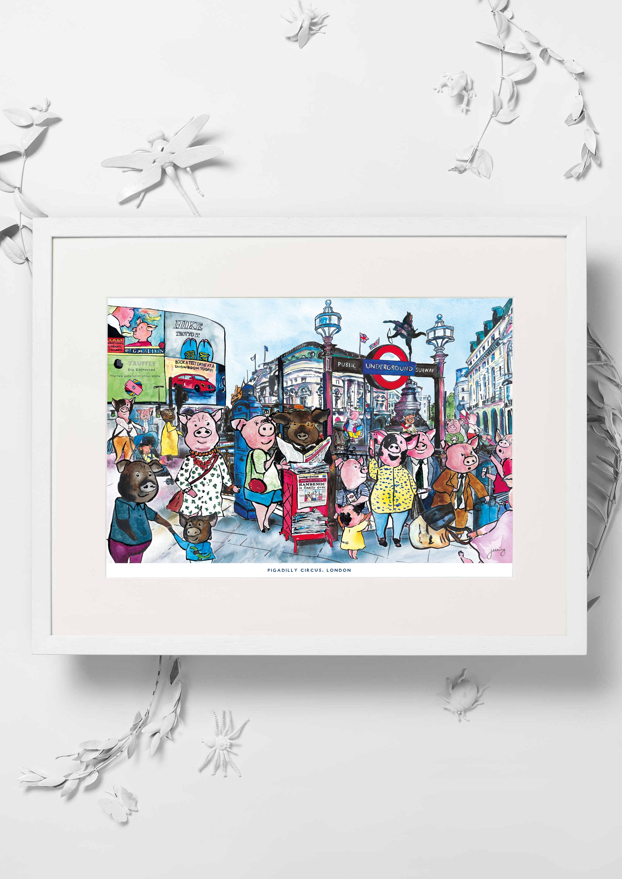 Pigadilly Circus Nursery Art Print