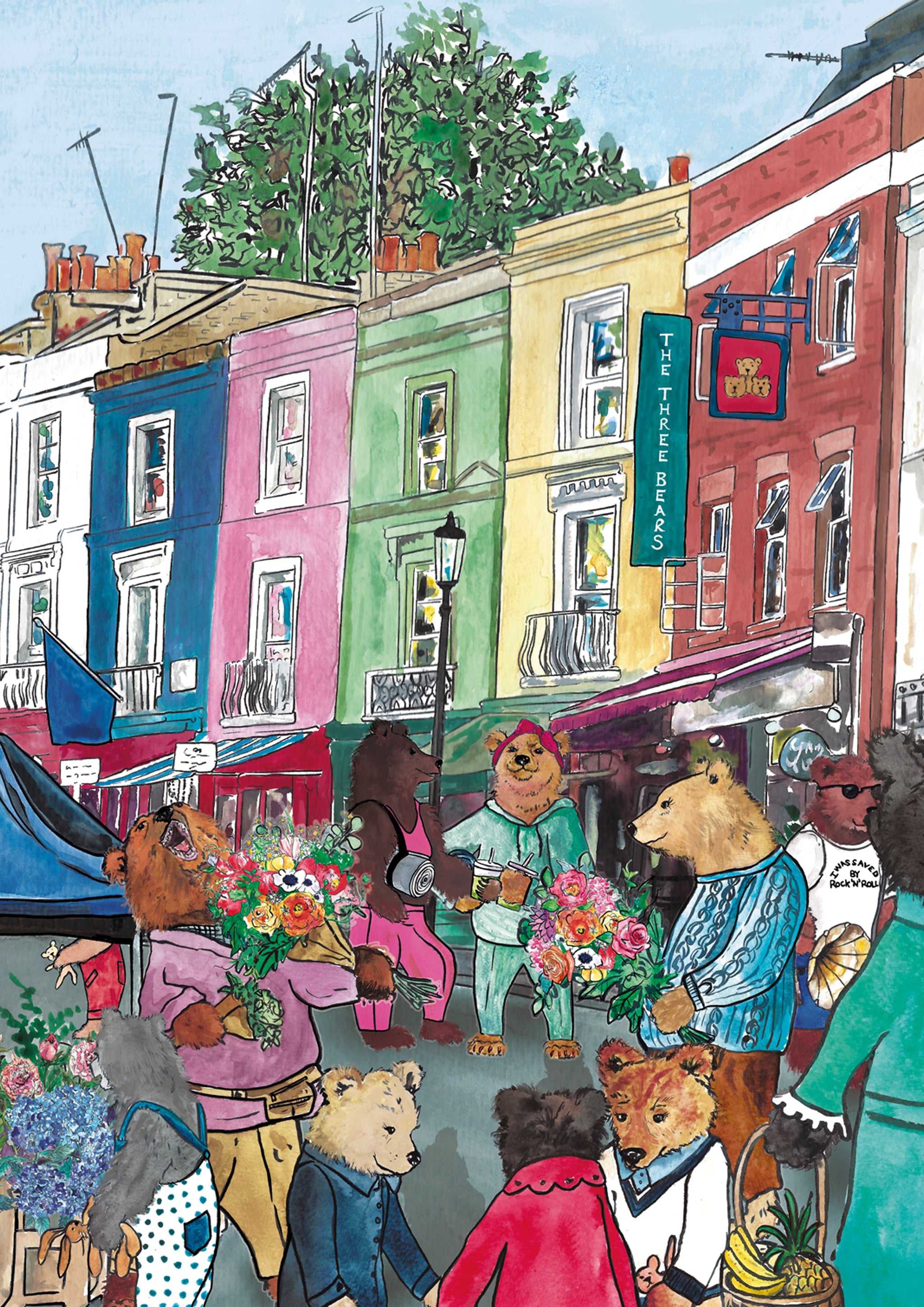 Portobearlo Road Nursery Art Print